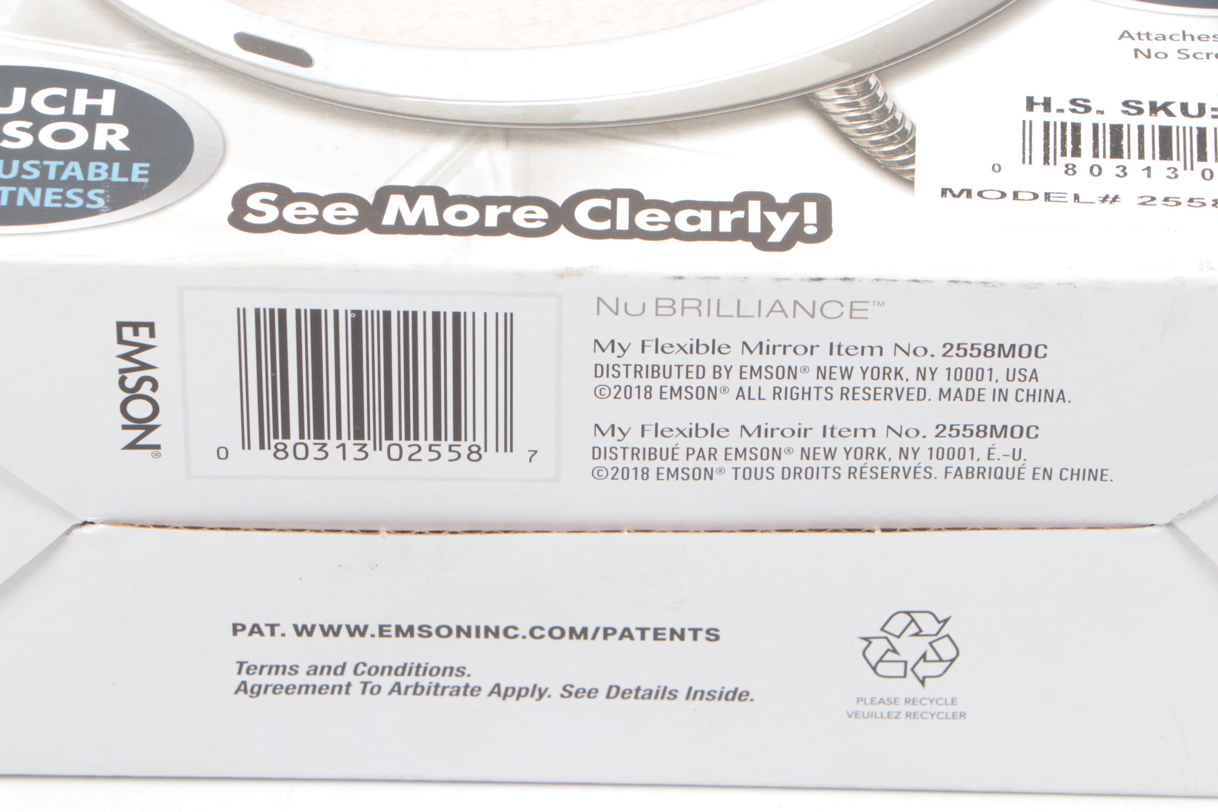 NuBrilliance Adjustable LED Illuminated Mirror