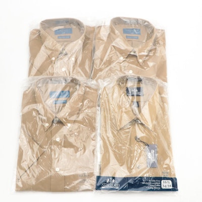 Stafford & Towncraft Button-Down Short Sleeve & Button-Up Long Sleeve Shirts