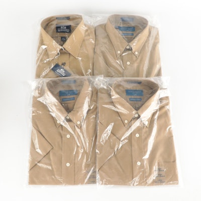 Stafford & Towncraft Button-Down Short Sleeve & Button-Up Long Sleeve Shirts