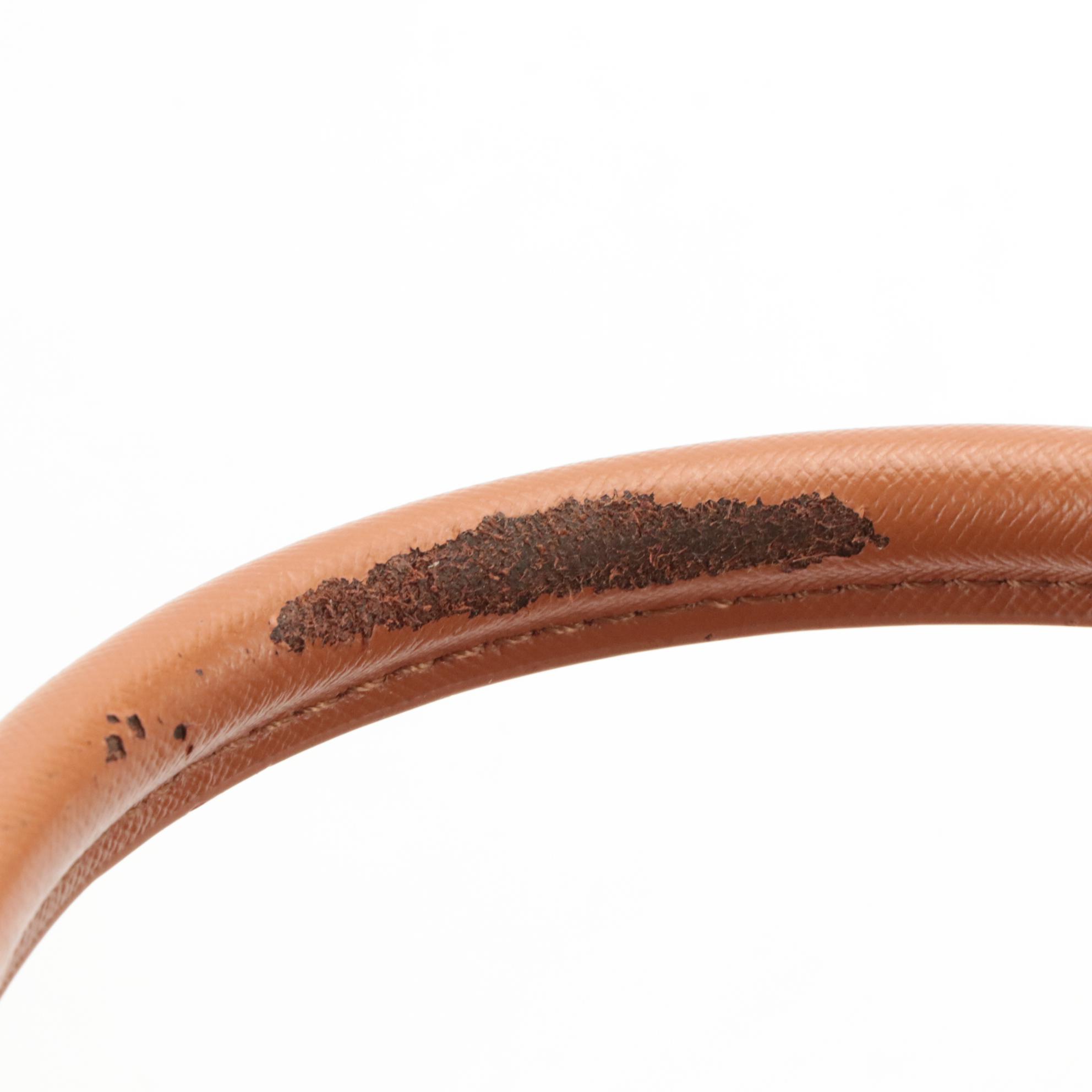 Tory Burch Caramel Brown Leather Two-Way Satchel Bag