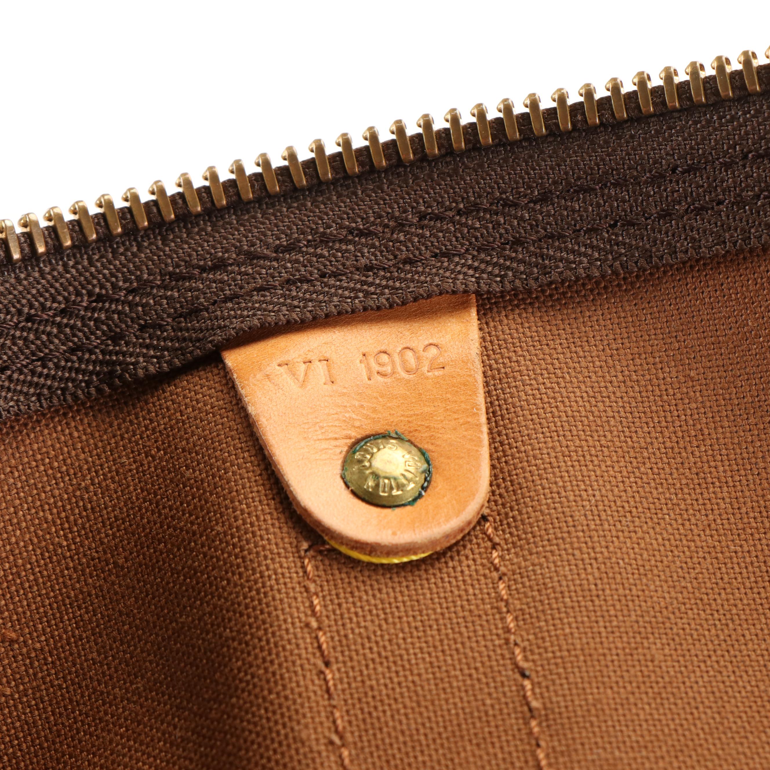 Louis Vuitton Keepall 50 Travel Bag in Brown Monogram Canvas