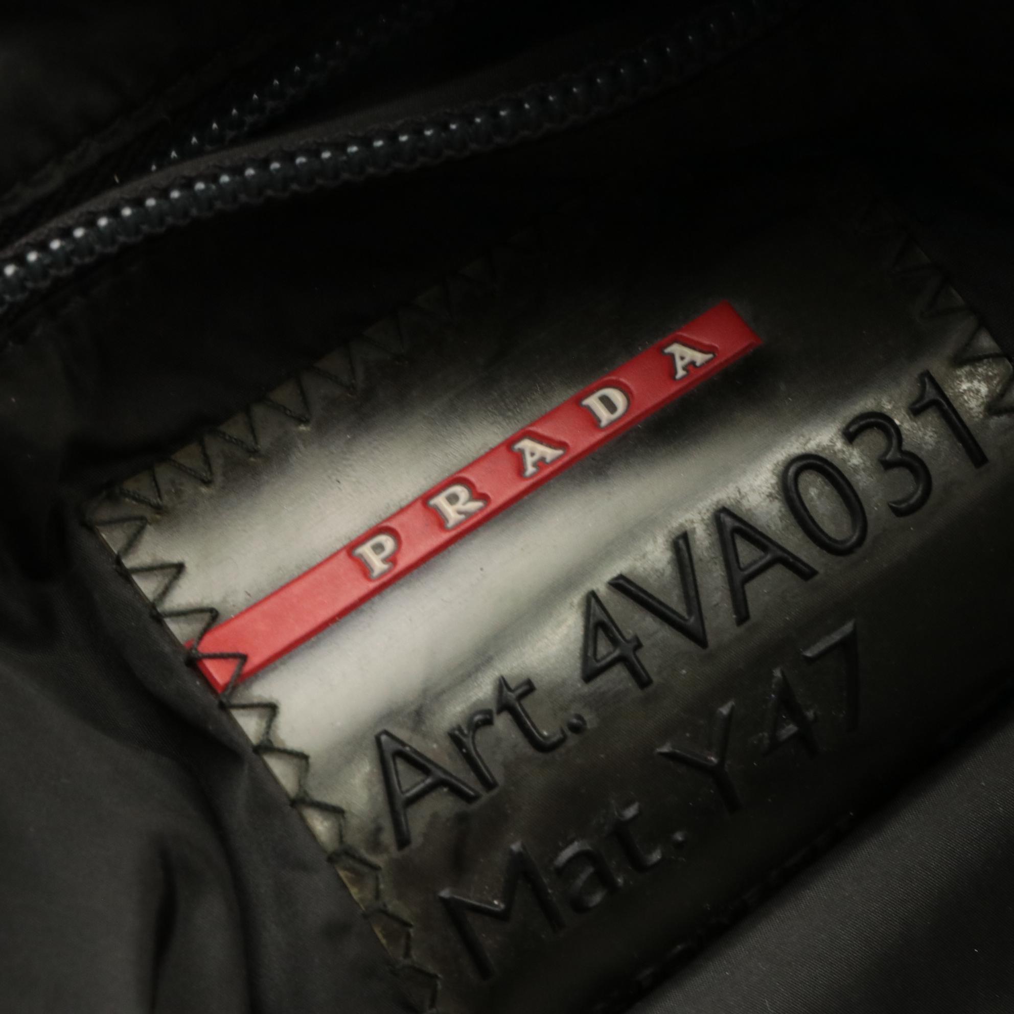 Prada Sport Flat Crossbody Sling Bag in Cool Grey Nylon