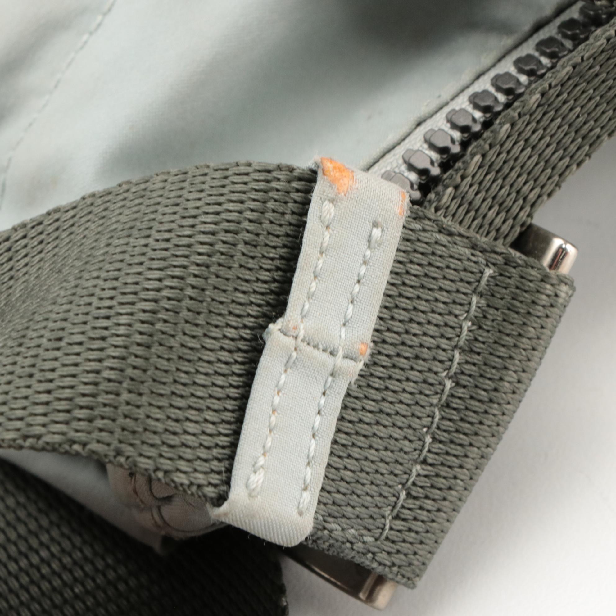 Prada Sport Flat Crossbody Sling Bag in Cool Grey Nylon