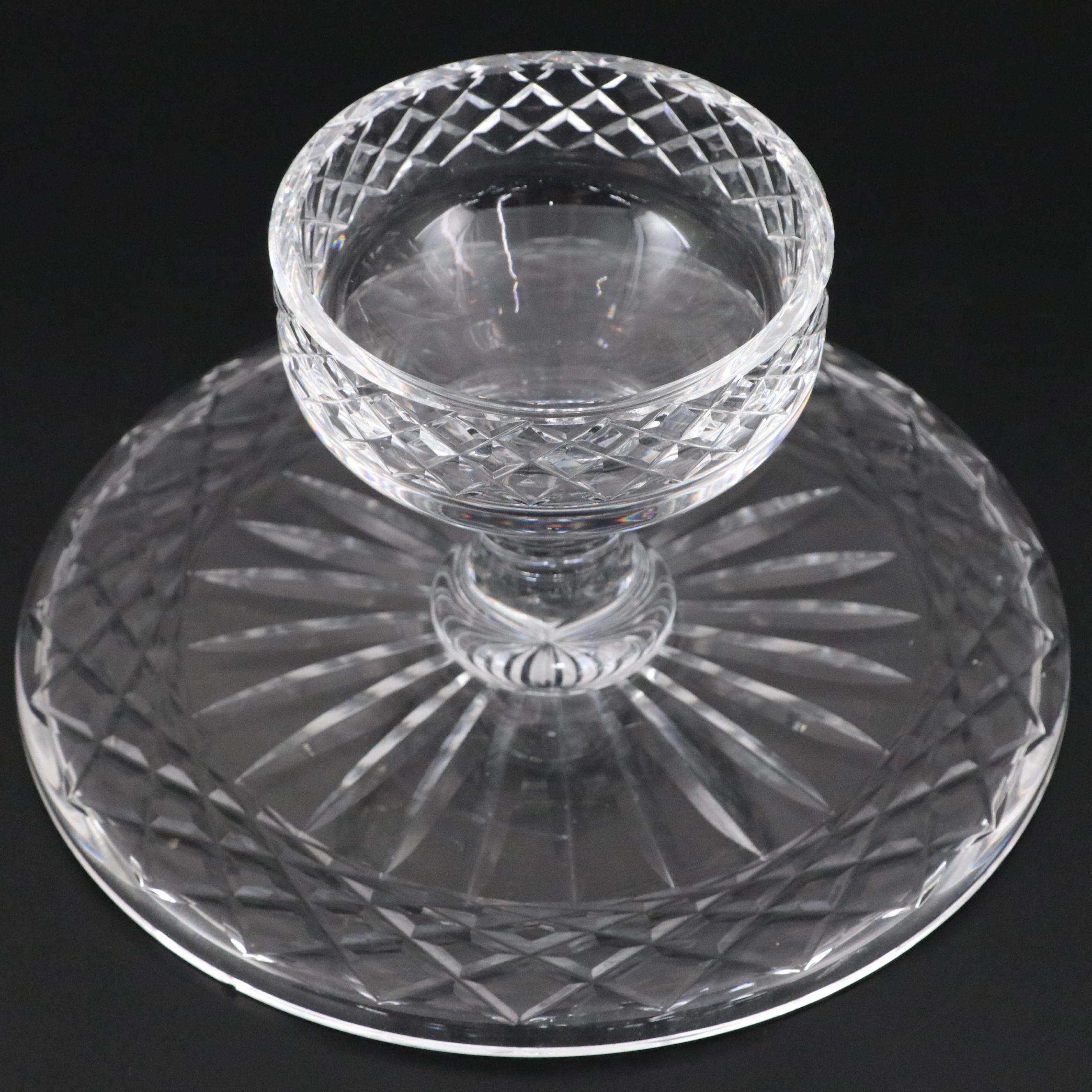 Waterford Crystal Cake Stand and Bridal Cake Knife