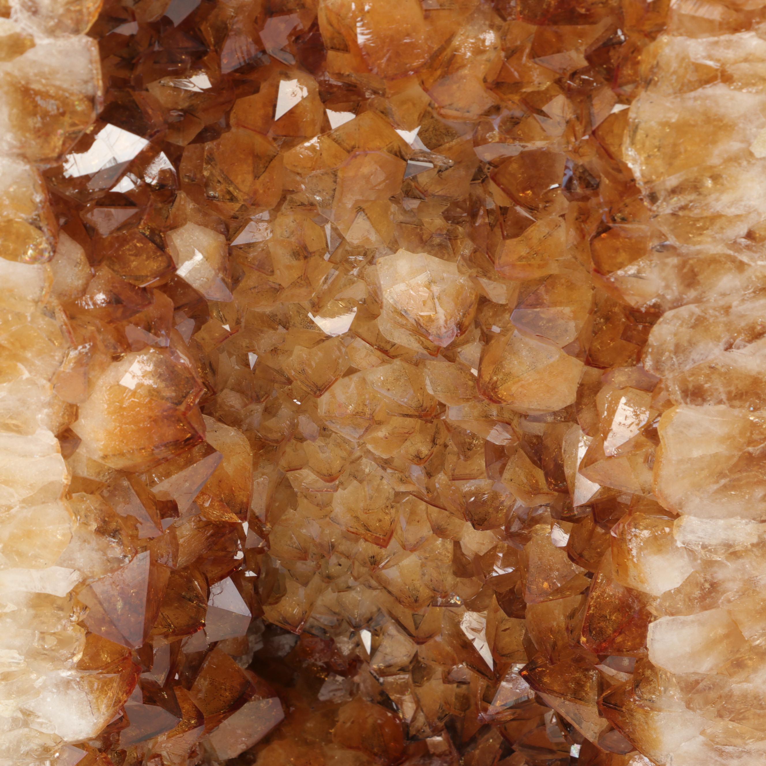 Tall Citrine Cathedral Geode Specimen