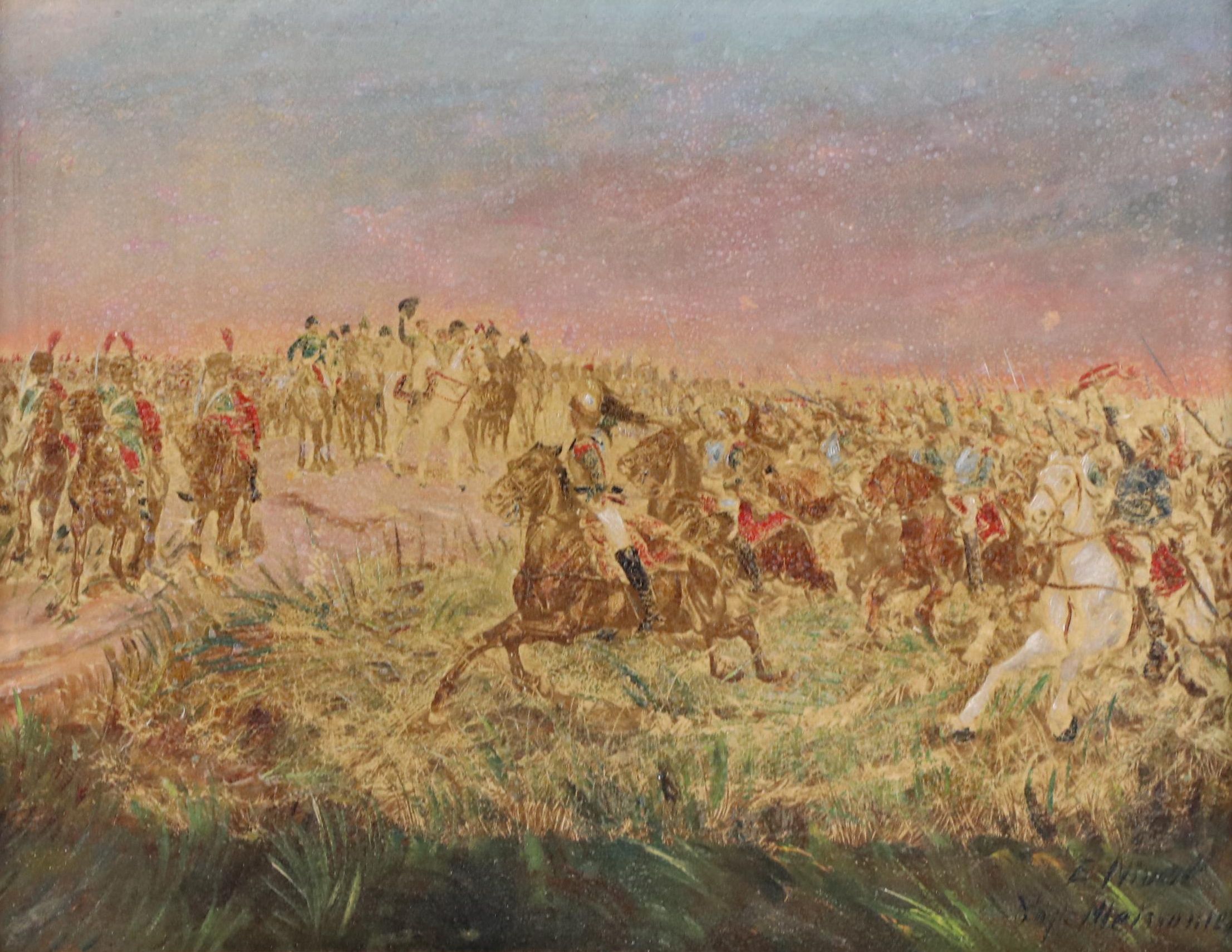 Oil Painting After Jean-Louis-Ernest Meissonier "1807, Friedland"