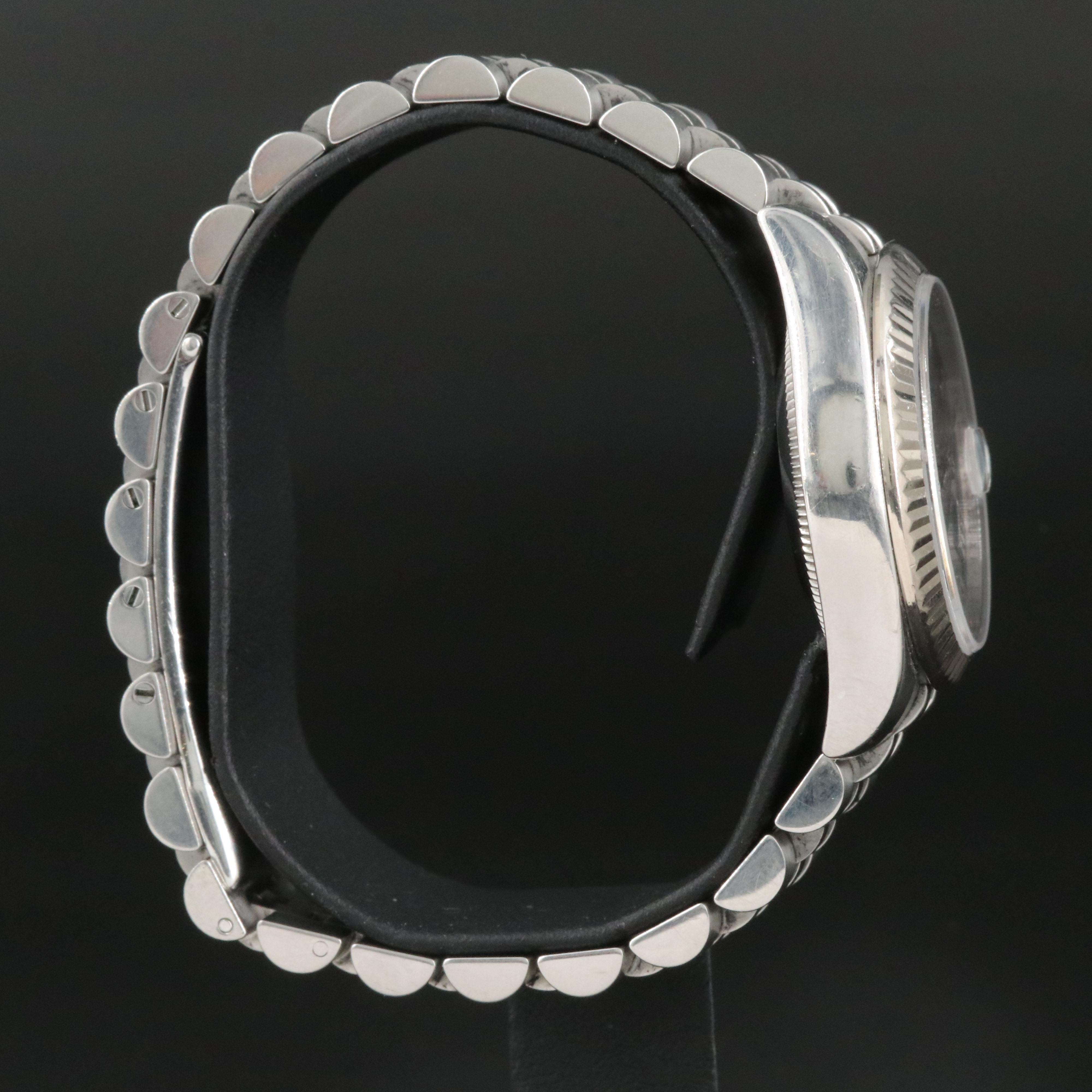 Rolex Oyster Perpetual Blue Roman Datejust Watch