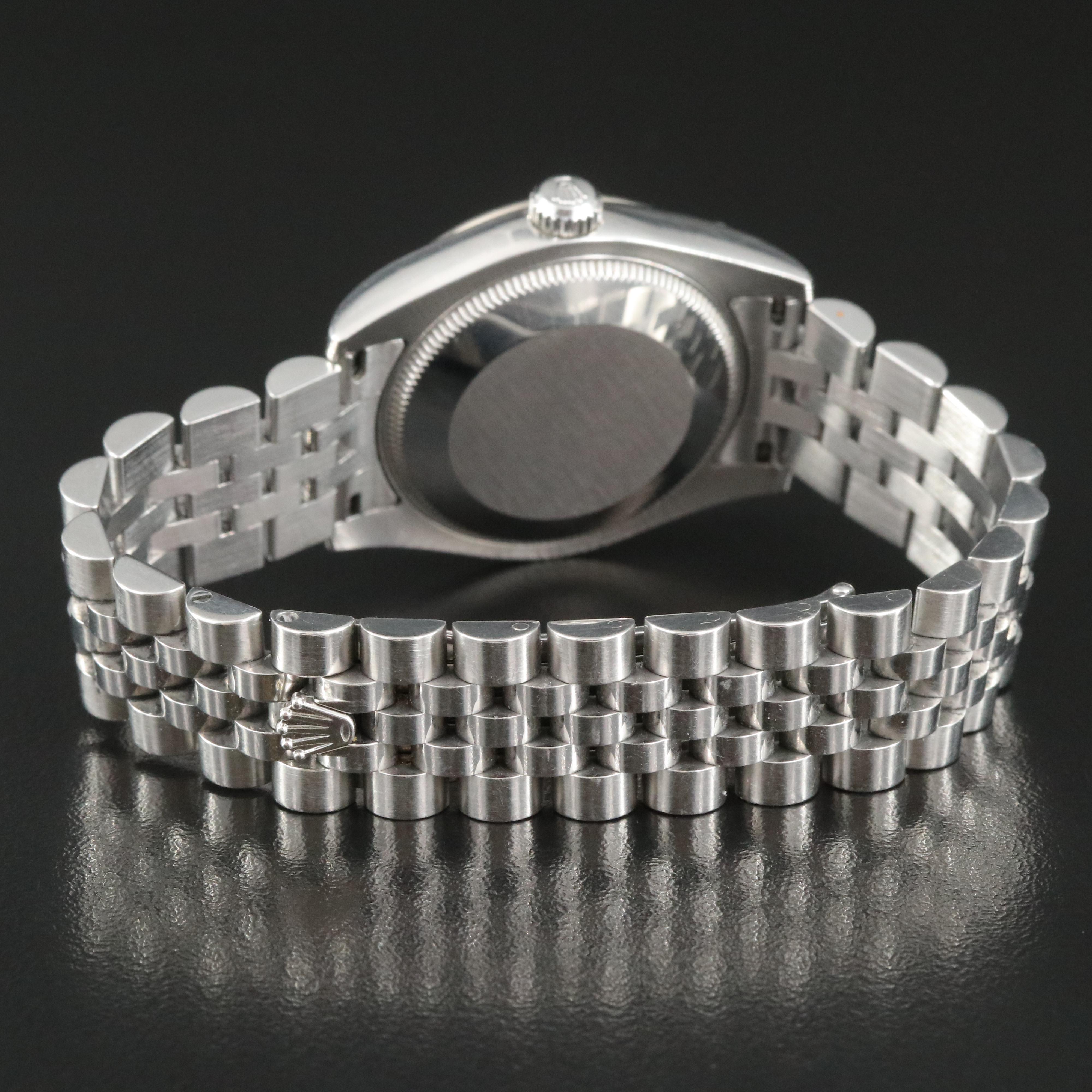 Rolex Oyster Perpetual Blue Roman Datejust Watch