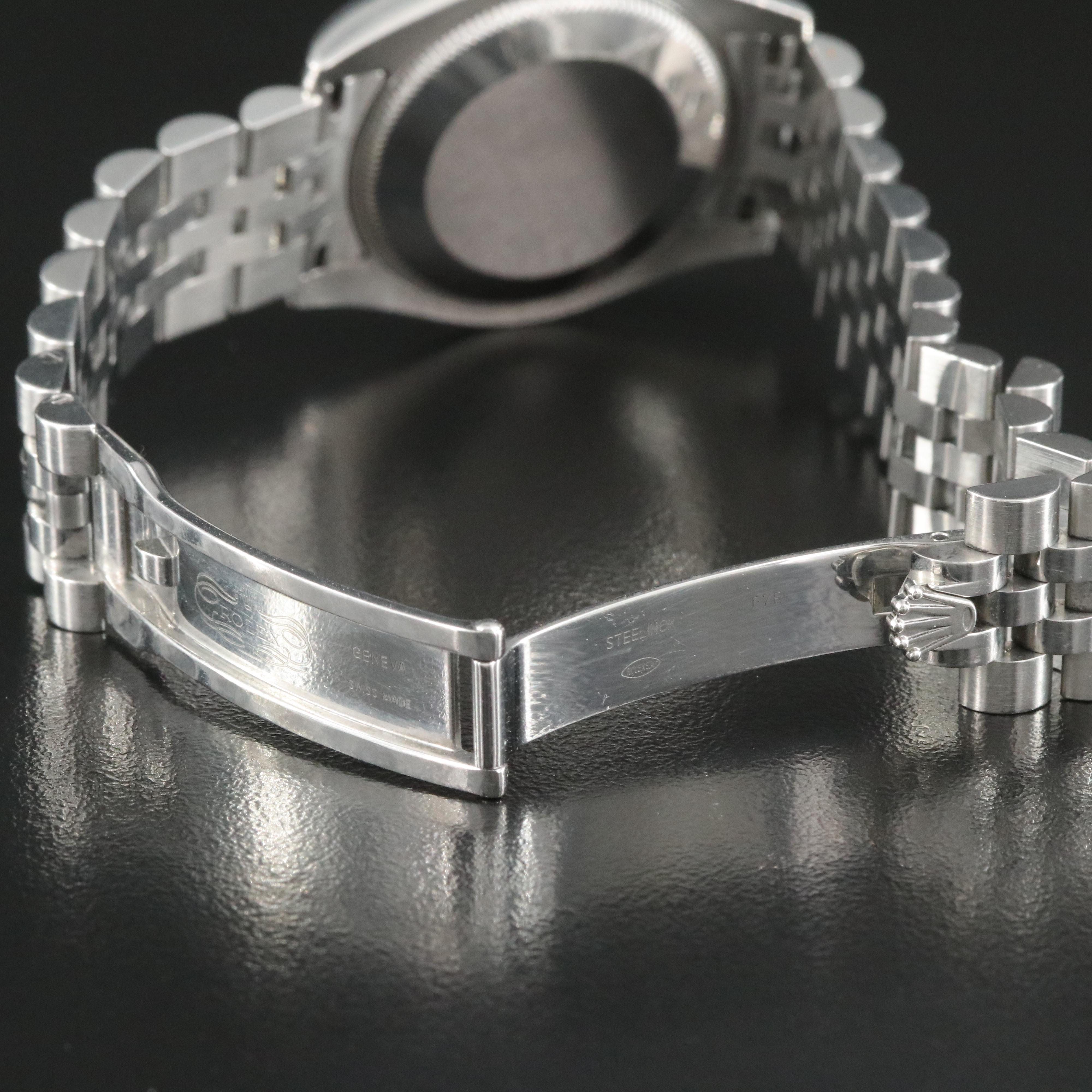 Rolex Oyster Perpetual Blue Roman Datejust Watch