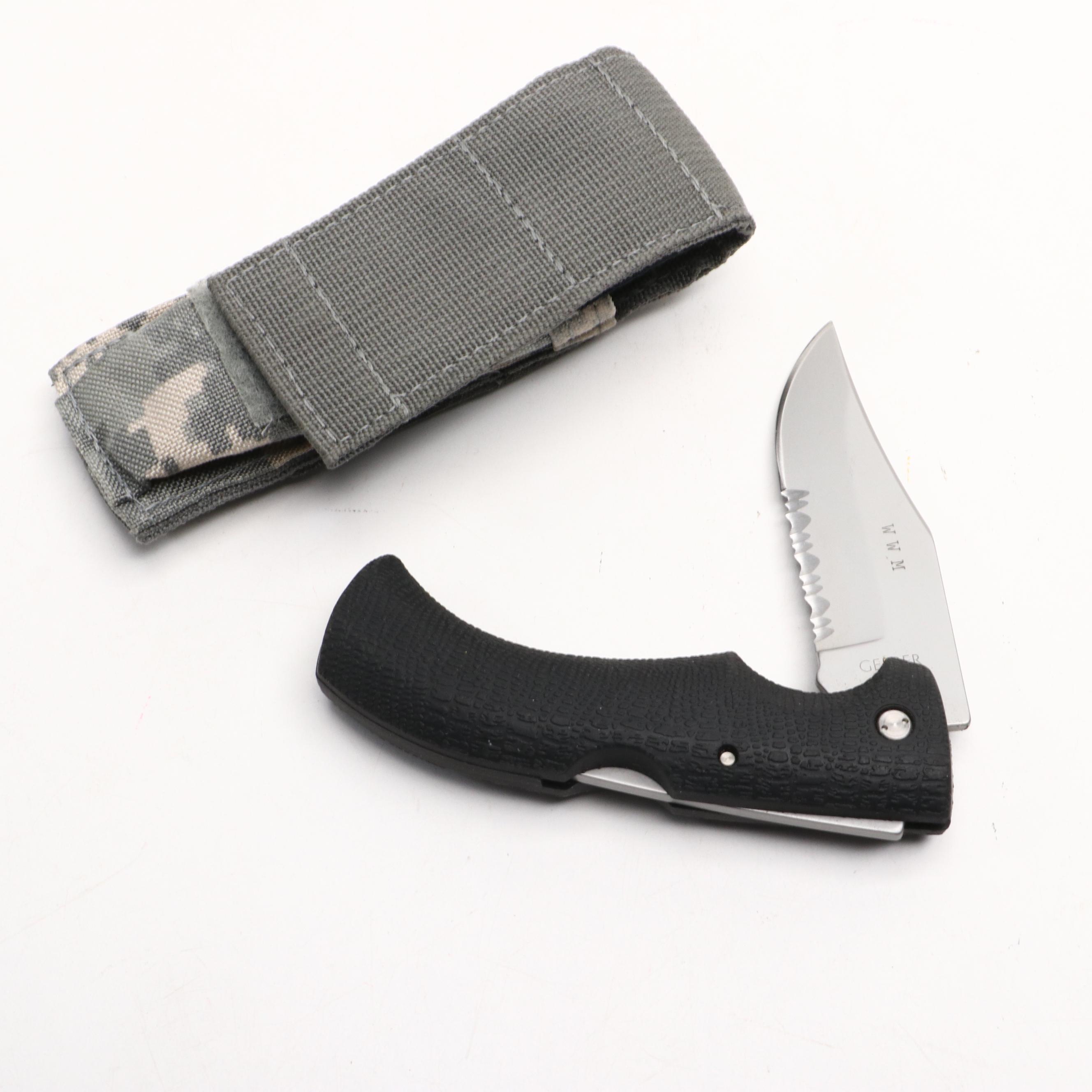 Benchmade Sibert Fixed Blade Knife with Gerber and Buck Folding Knives