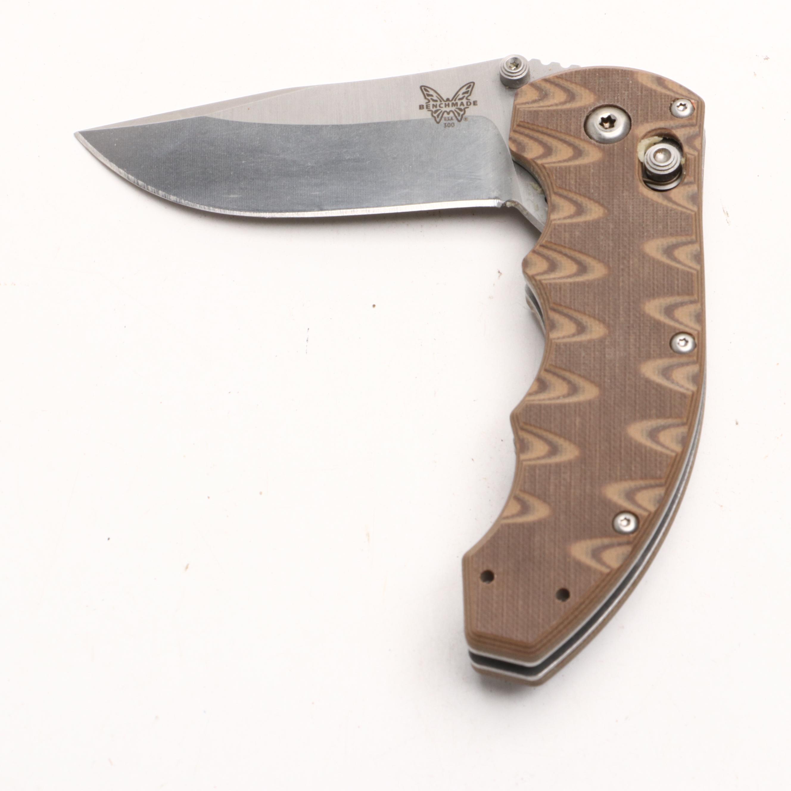 Benchmade 154CM and S90V Folding Knives and Sheath with Cutco Knife