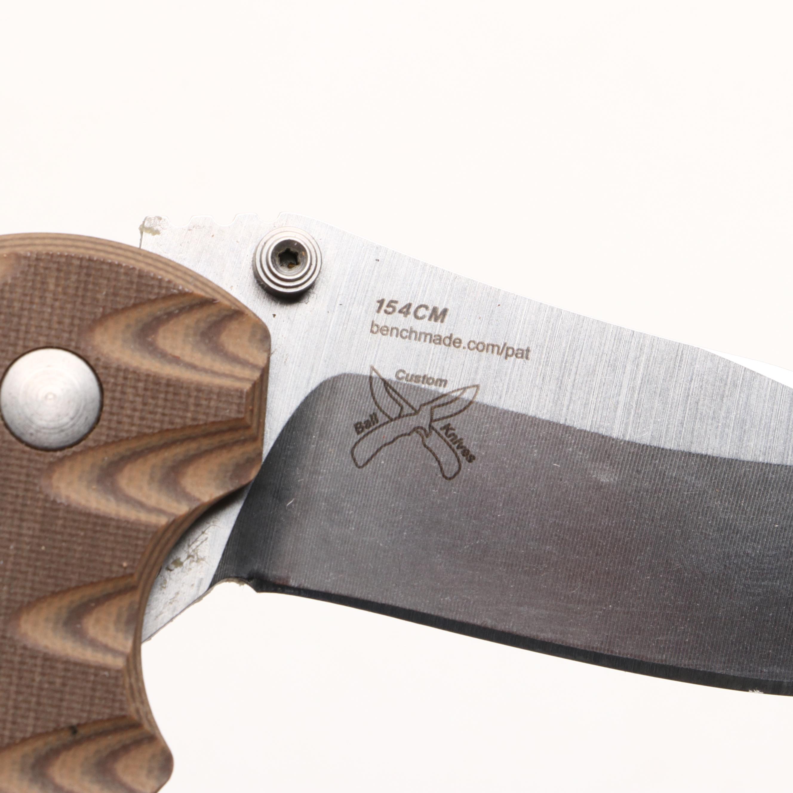 Benchmade 154CM and S90V Folding Knives and Sheath with Cutco Knife