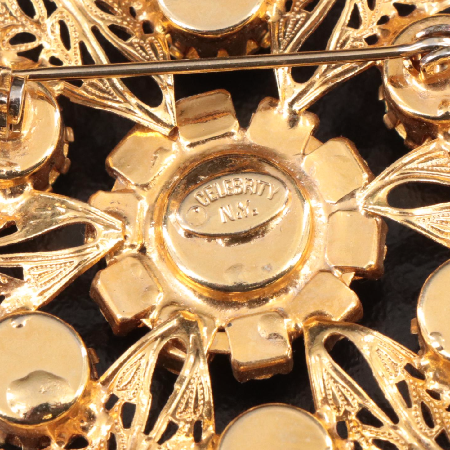 Green Rhinestones and Orange Enamel Jewelry with a Retro Coro Sterling Bracelet