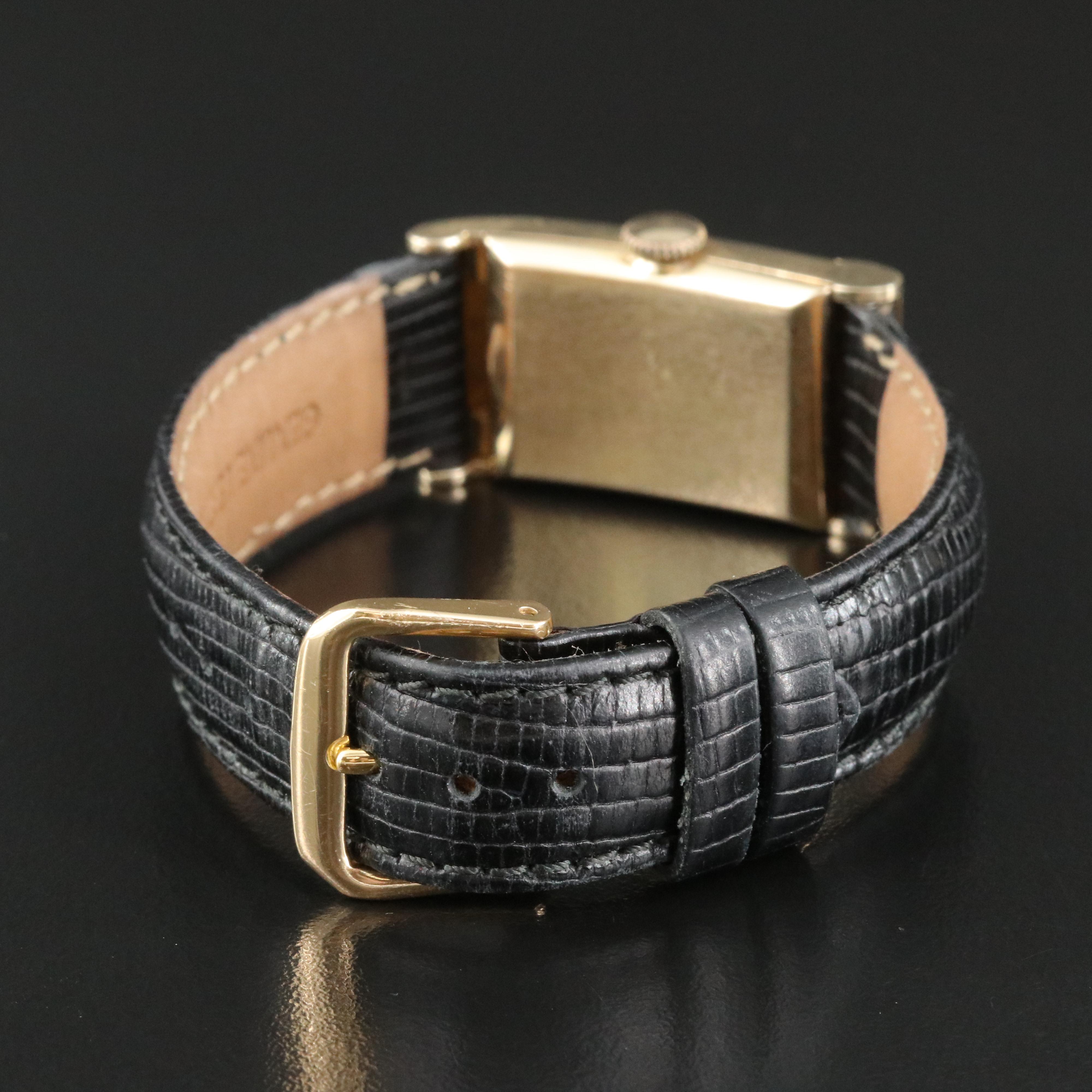 Vintage Lord Elgin 14K Tank Shape Watch