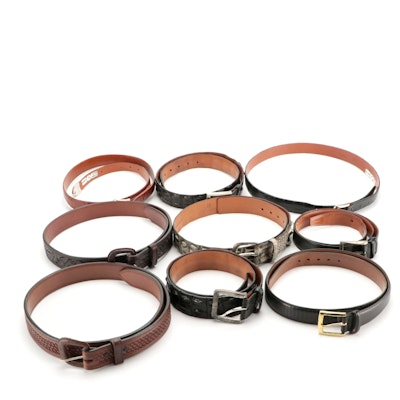 Men's Trafalgar, Lucchese Classics, Vogt and More Assorted Leather Belts