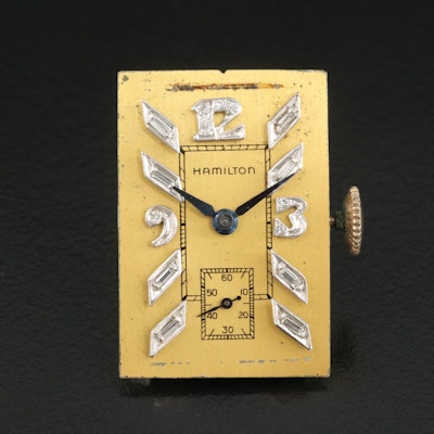 1940s Hamilton Diamond Dial Watch Movement