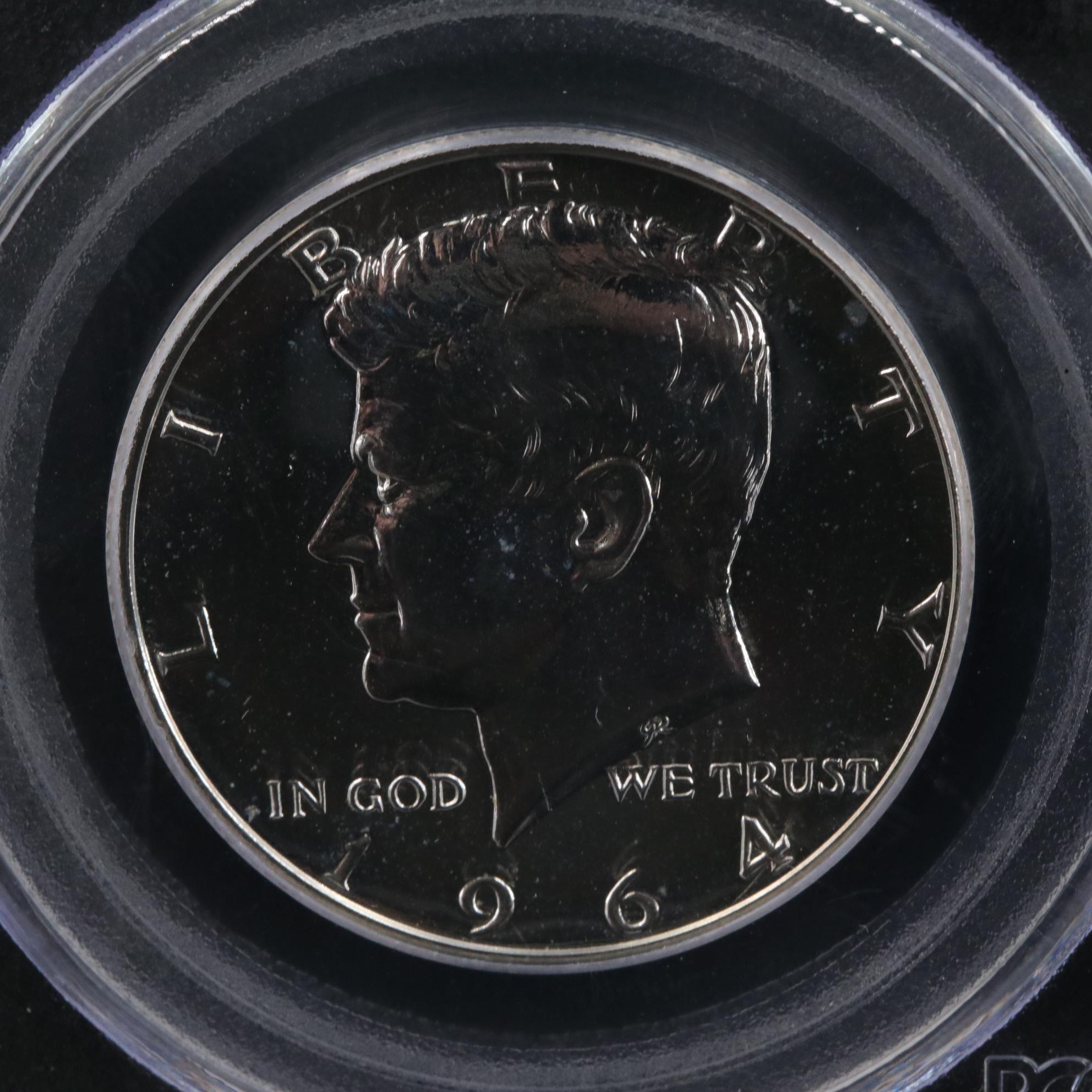 PCGS PR67 1964 JFK Silver Half Dollar Proof Coin