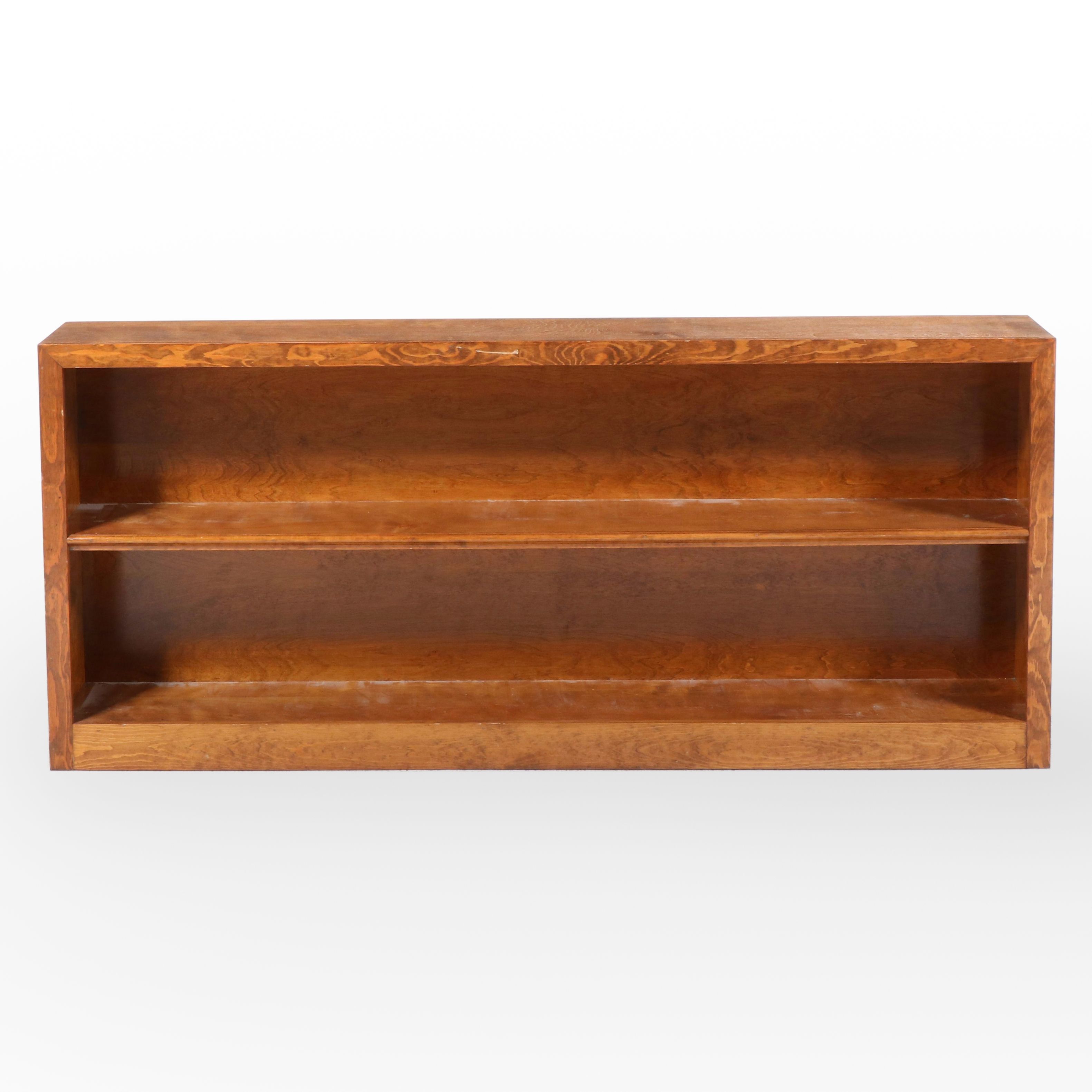 Custom-Made Two-Shelf Open Bookcase