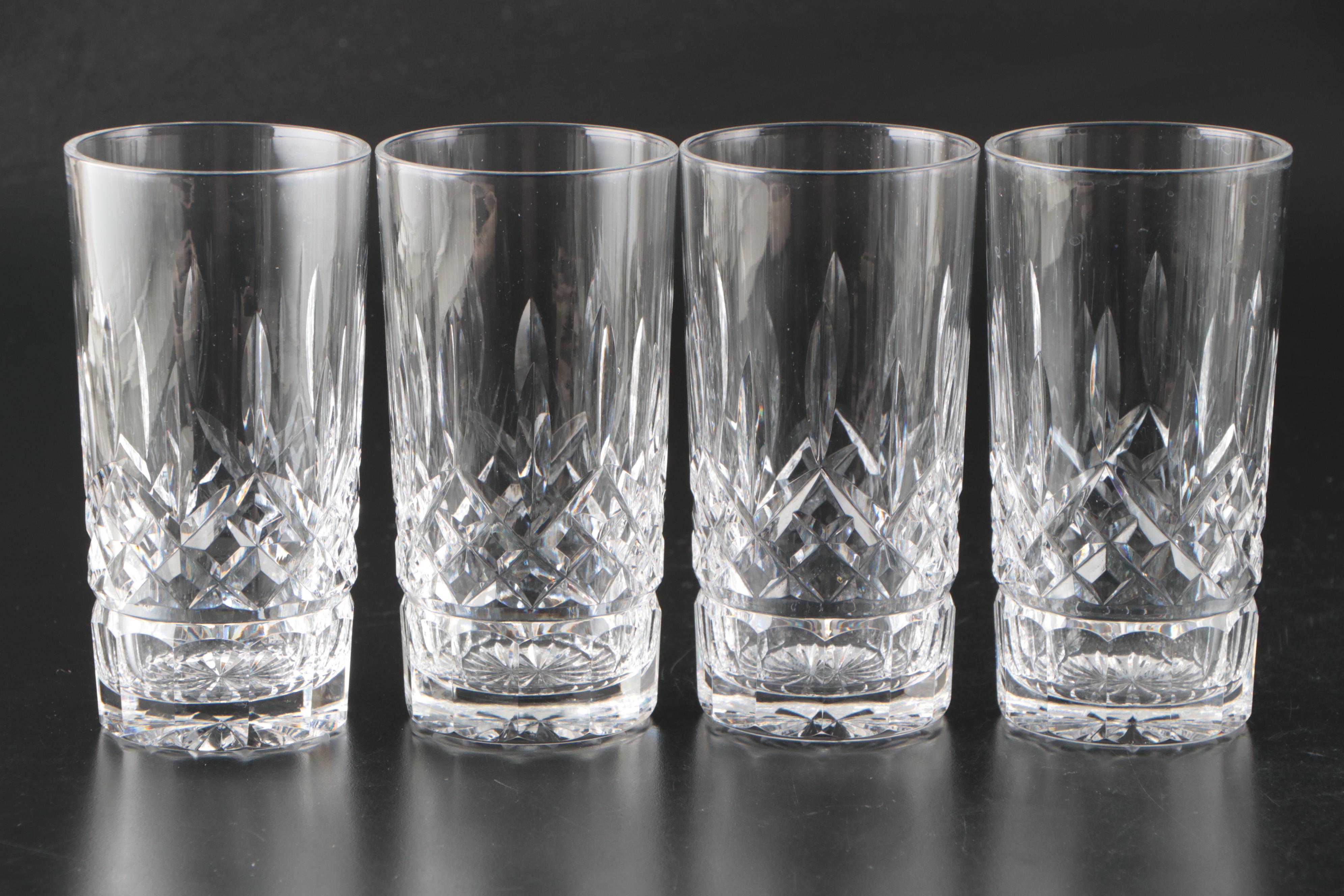 Waterford Crystal "Lismore" Iced Tea Glasses and Highball Glasses