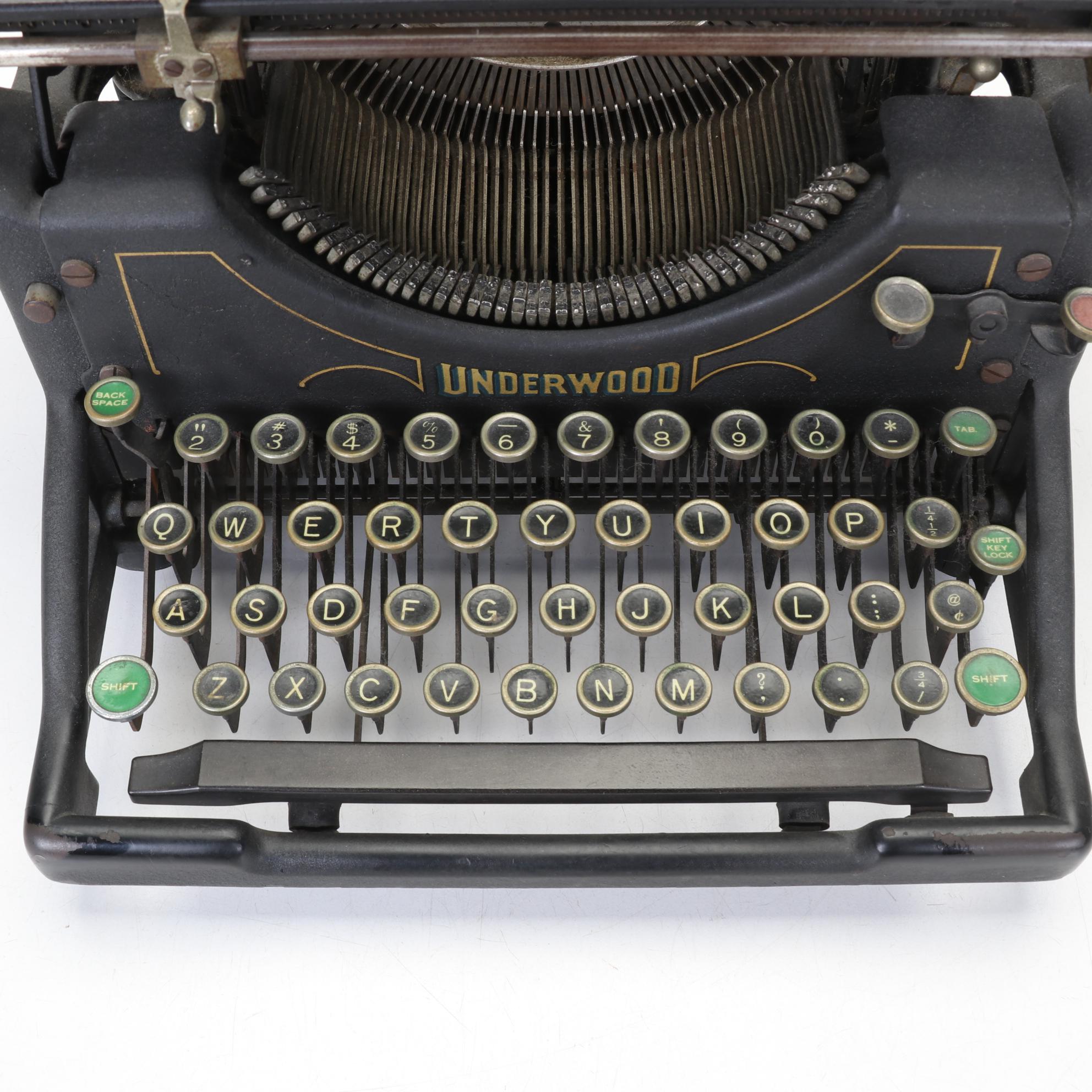 Underwood No. 5 Typewriter, 1914