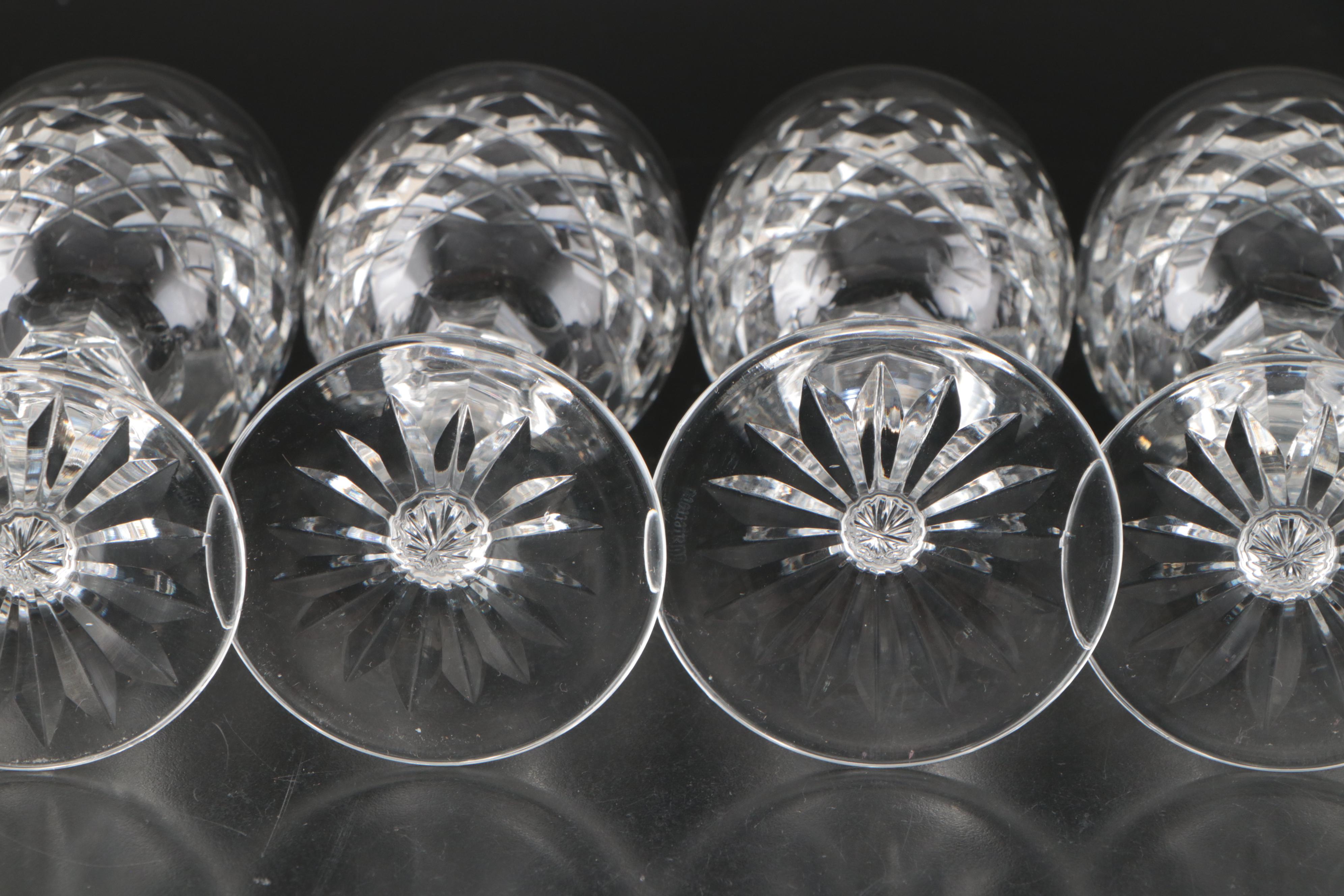 Waterford "Powerscourt" Crystal Claret Wine Glasses, 1969-2017