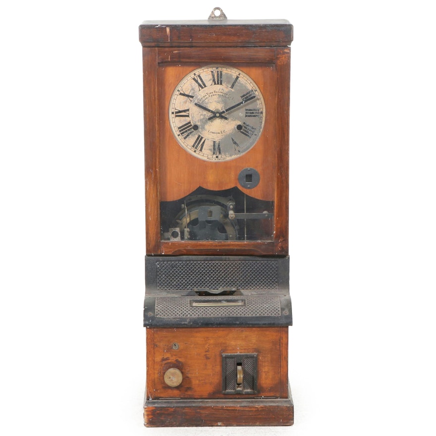 British Time Recorder Co., Ltd., Wood Cased Time Punch Clock