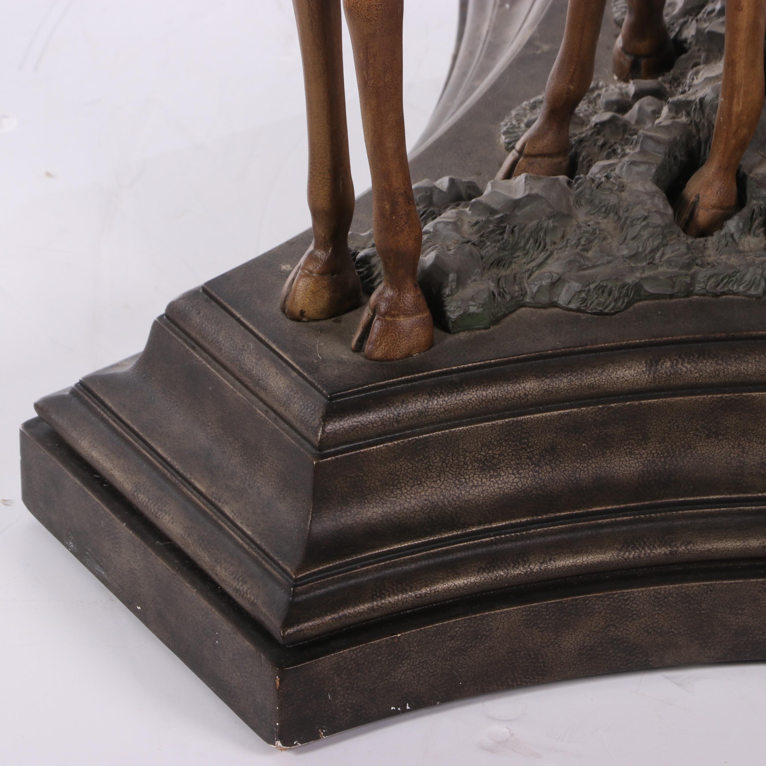 Giraffe Base Glass Top Side Table