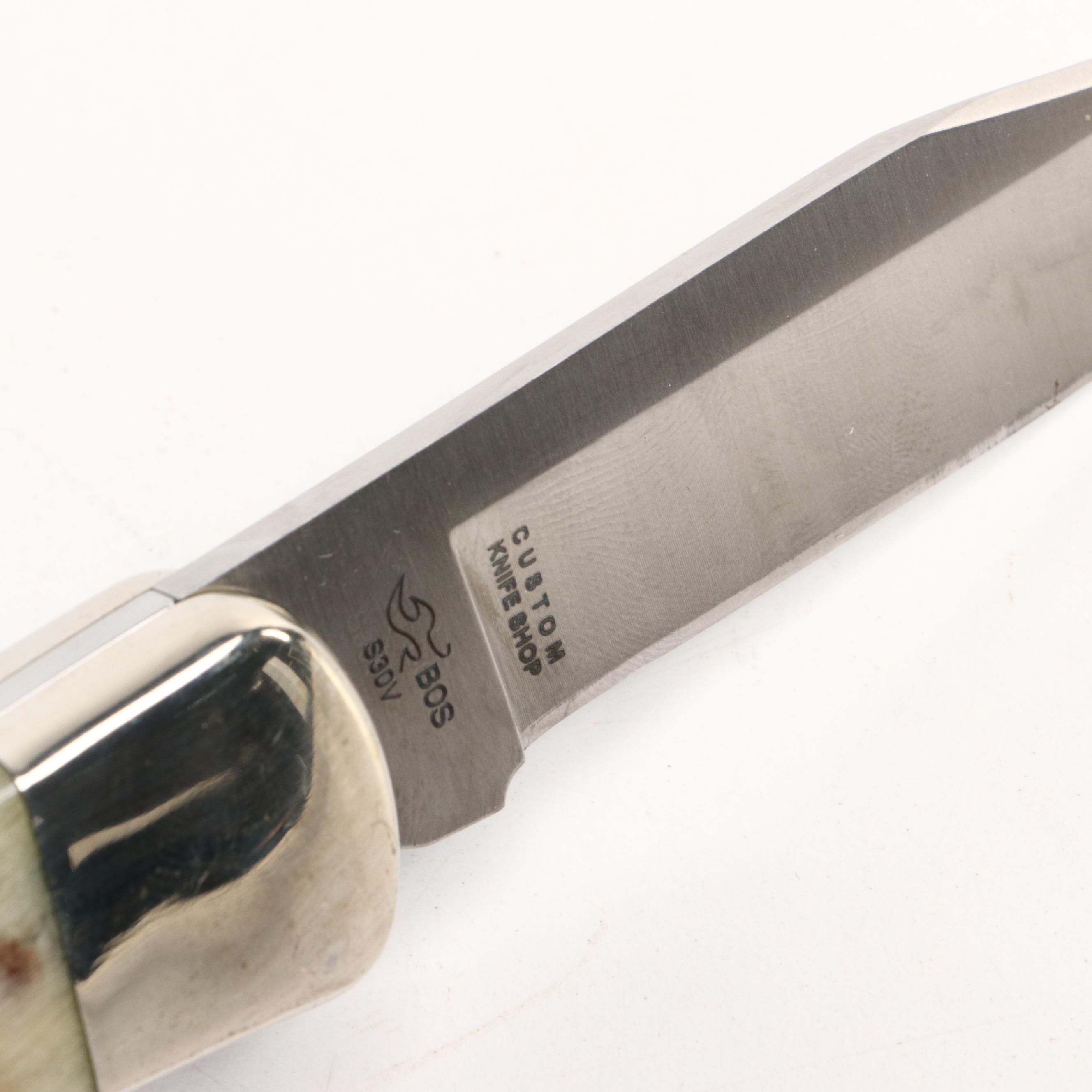 Arno Bernard Fixed Blade Knife with Buck Folding Knife