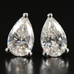 14K 2.25 CTW Lab Grown Diamond Stud Earrings