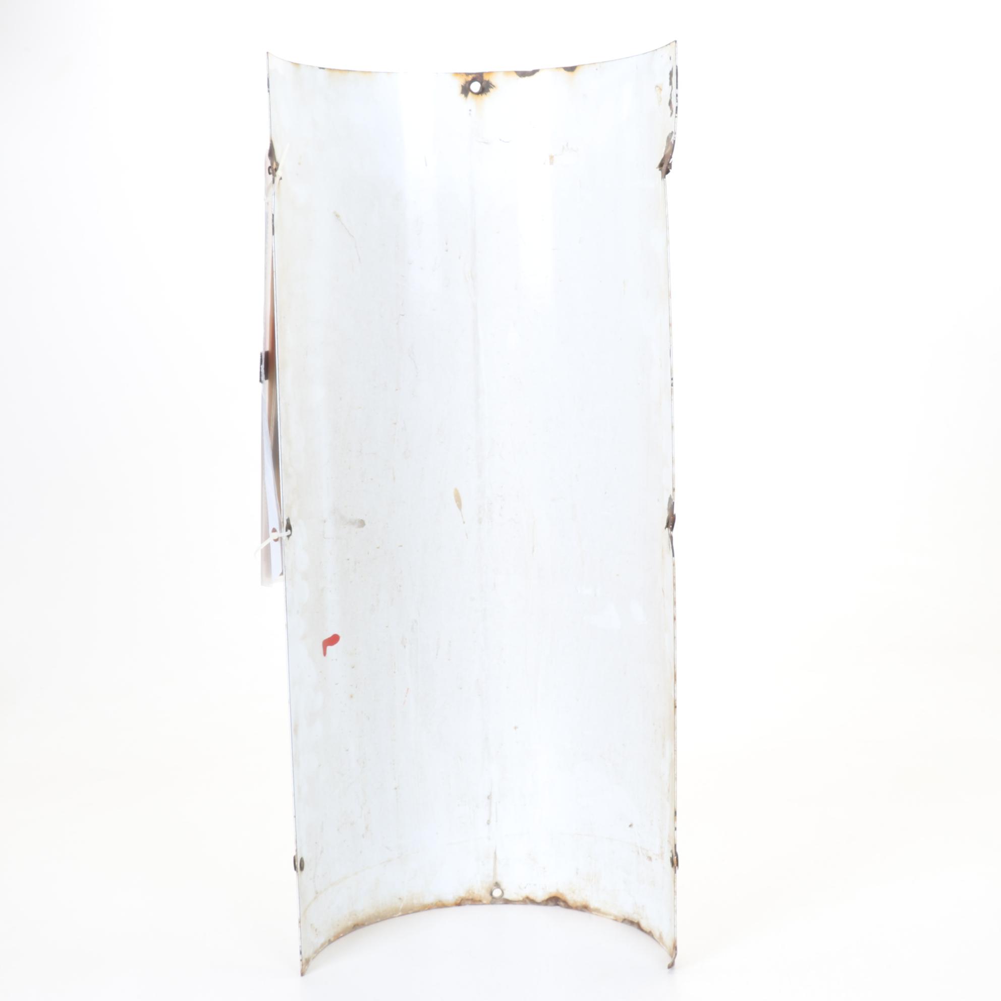 1950s Wm. Marvy "Look Better-Feel Better" Curved Porcelain Barber Sign and More