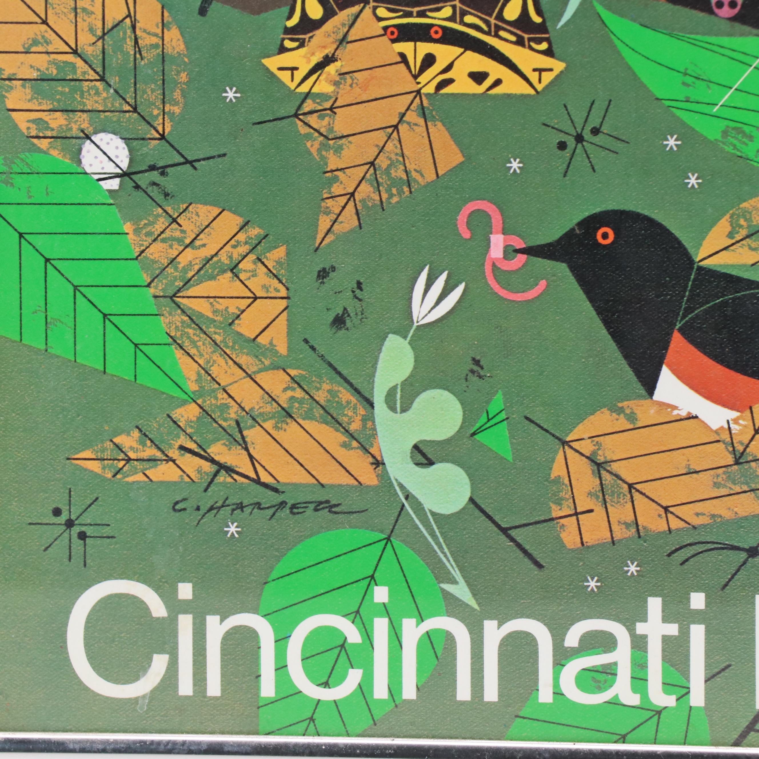 Cincinnati Nature Center Charley Harper Offset Lithograph Poster