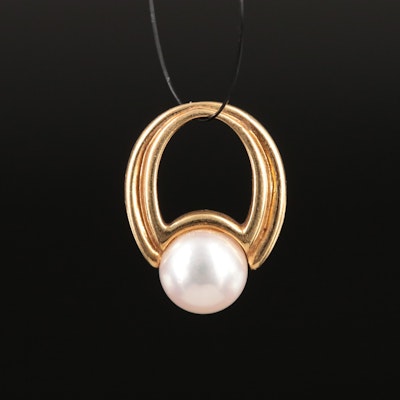 Mikimoto 18K Pearl Pendant