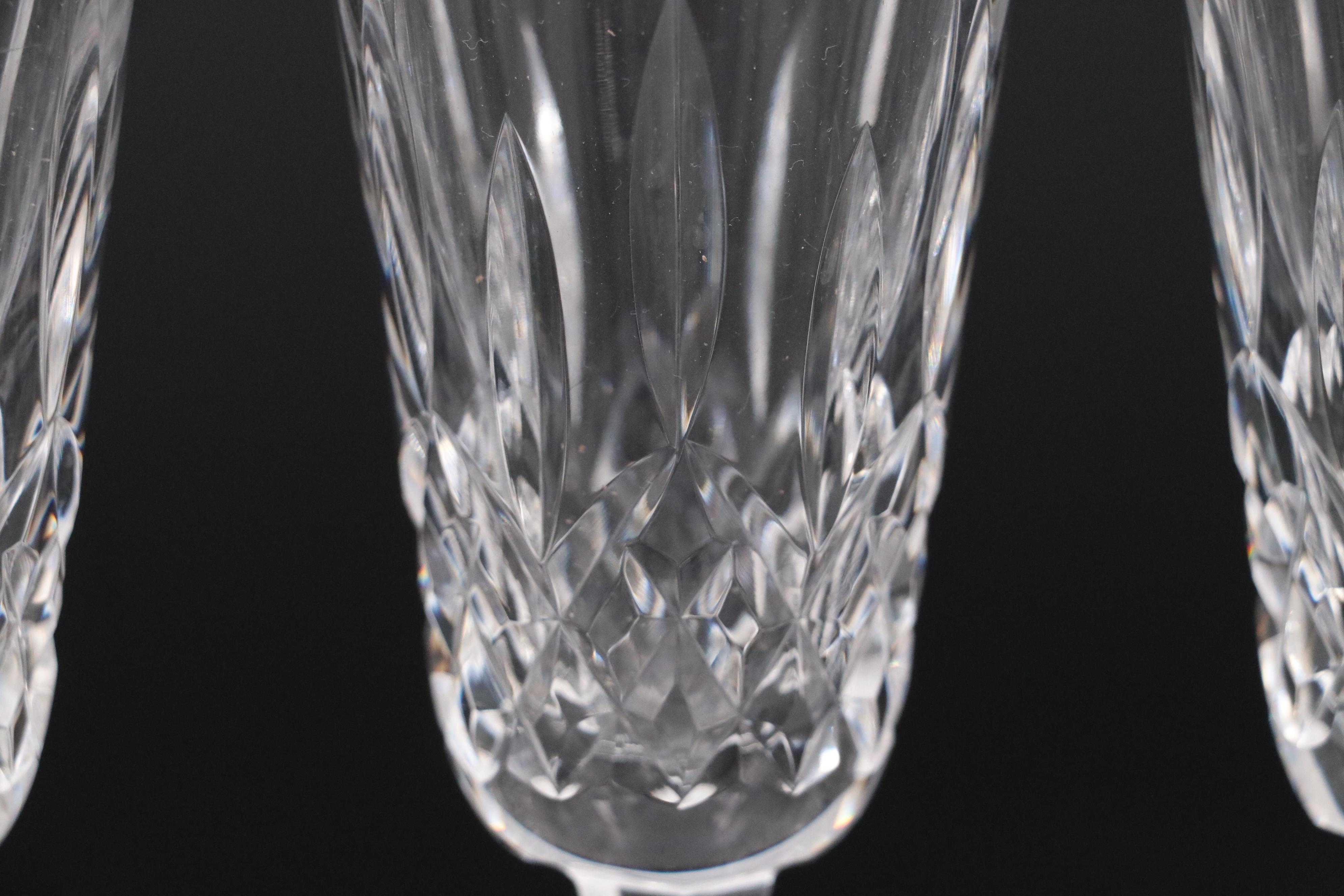 Waterford "Lismore" Crystal Champagne Flutes