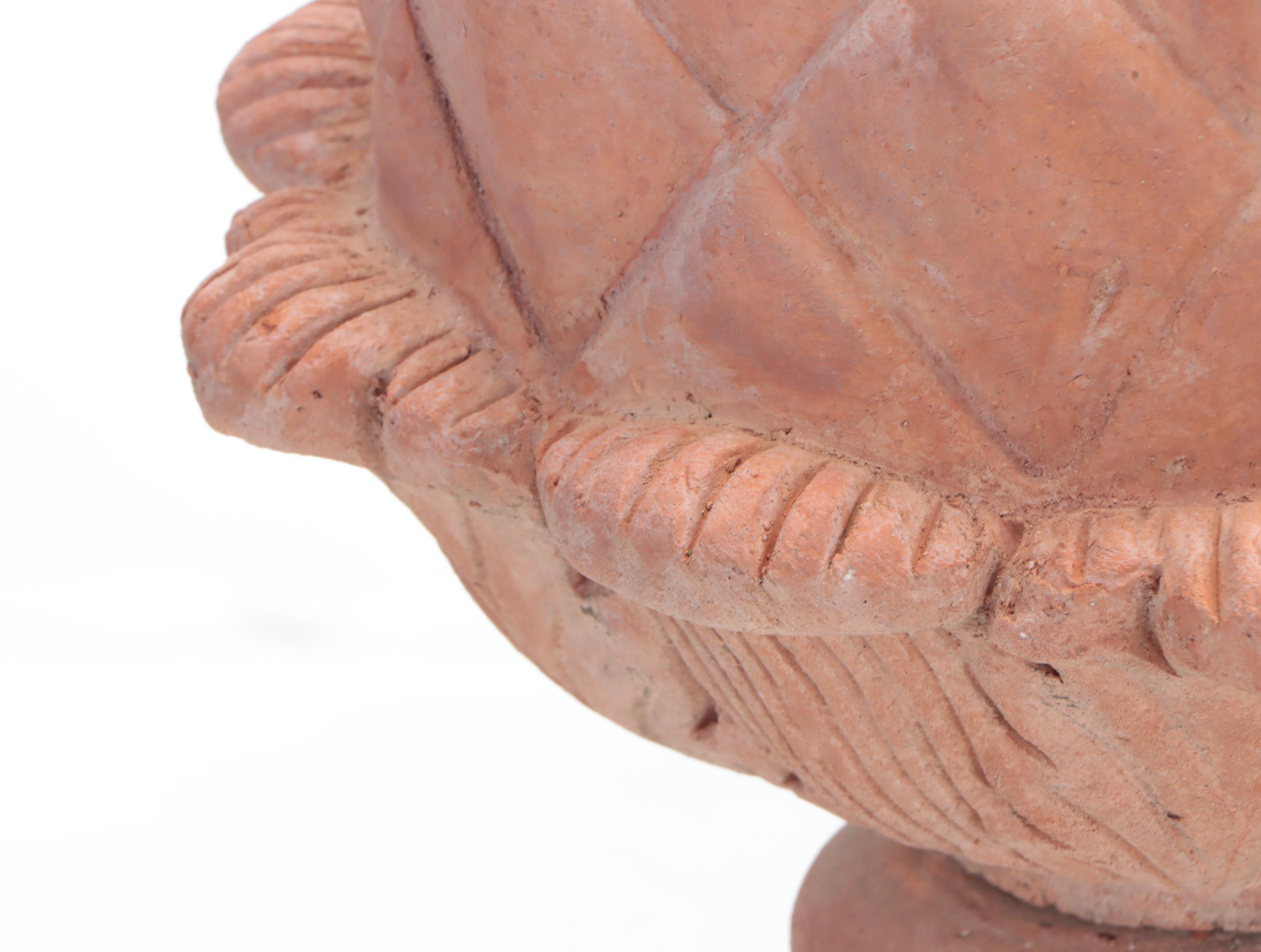 Mold Cast Terracotta Artichoke Patio Finials