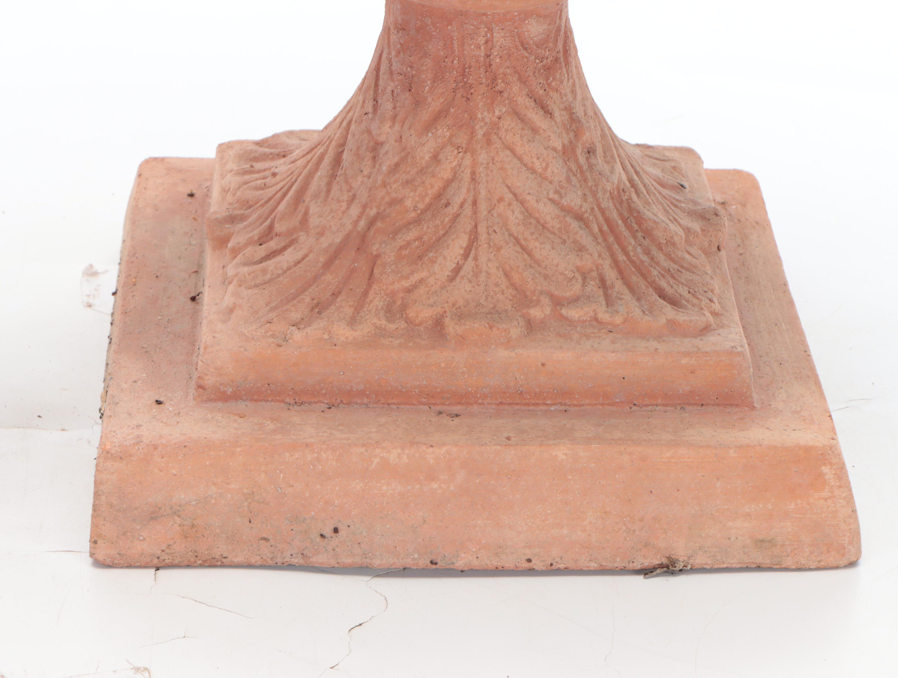 Mold Cast Terracotta Artichoke Patio Finials