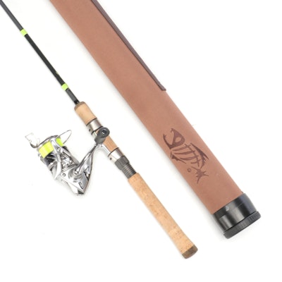 G Loomis E6X Steelhead Fishing Rod with Shimano Stradic Reel and Tube Carry Case