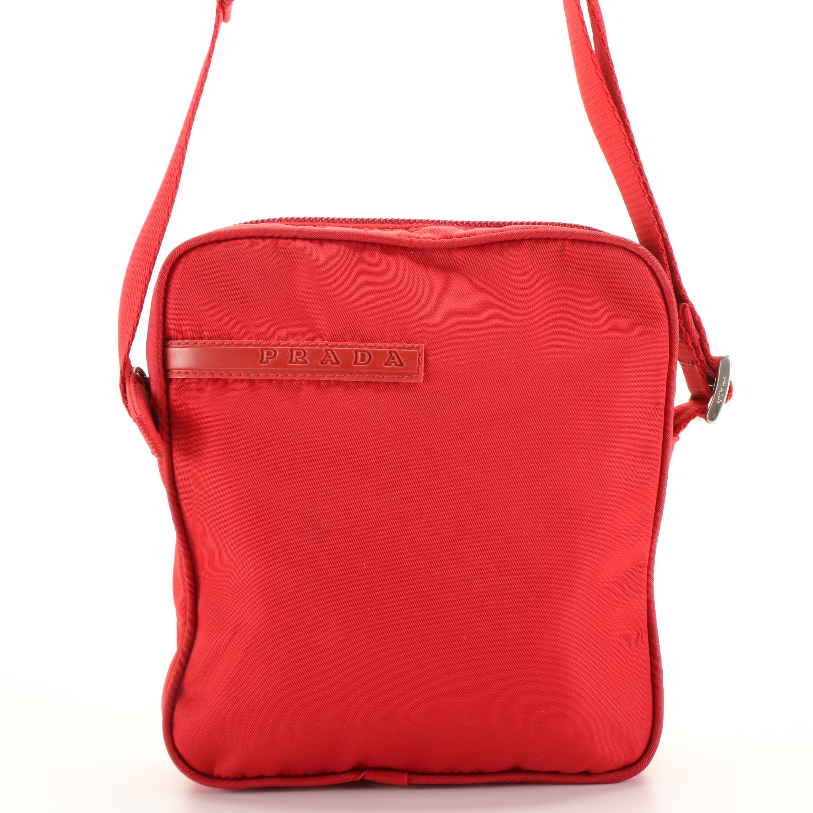 Prada Sports Crossbody Bag in Red Nylon