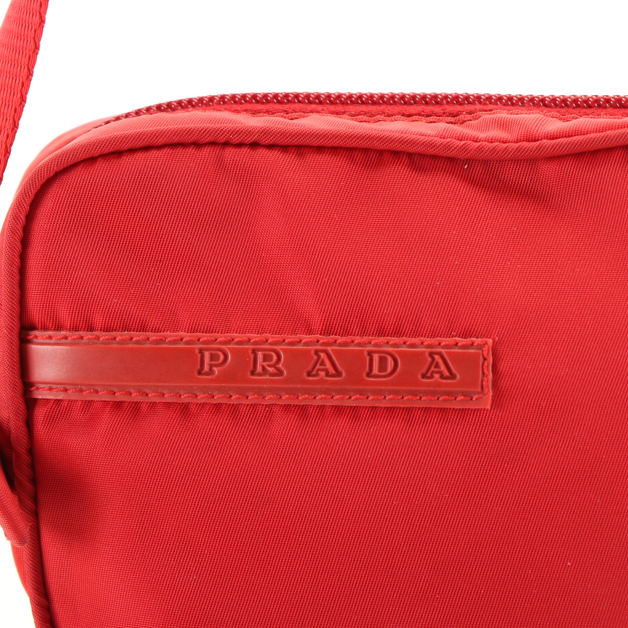 Prada Sports Crossbody Bag in Red Nylon