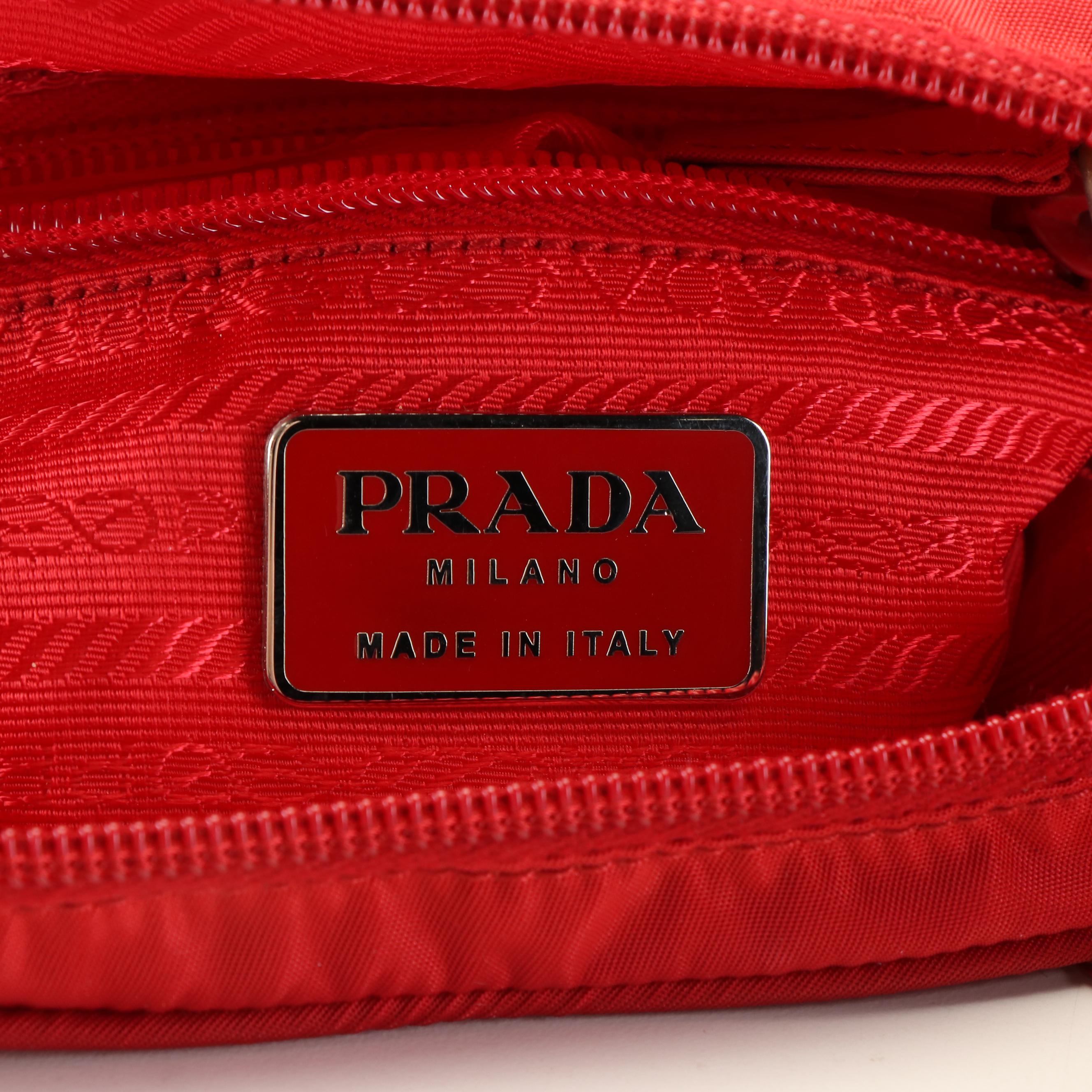 Prada Sports Crossbody Bag in Red Nylon