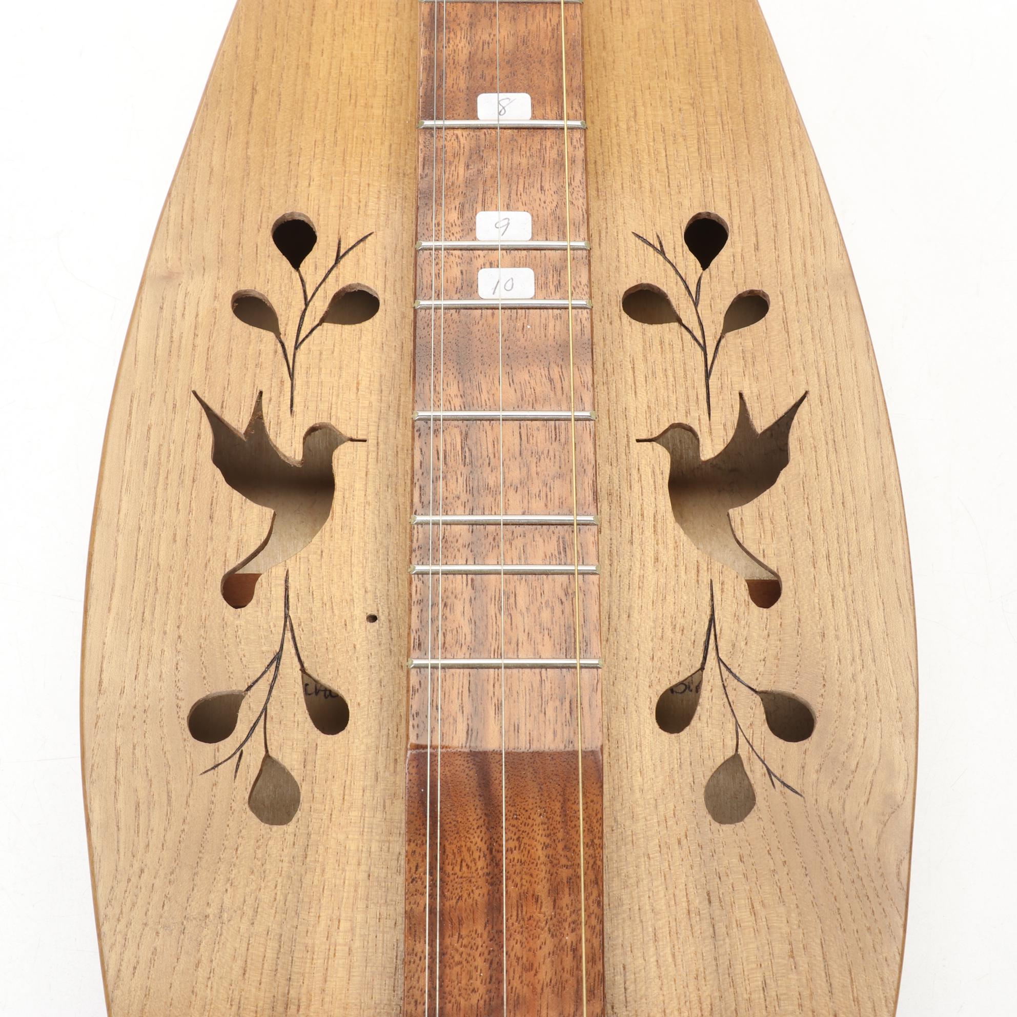 Smoky Mountain Teardrop Walnut, Sassafras, and Birch Dulcimer
