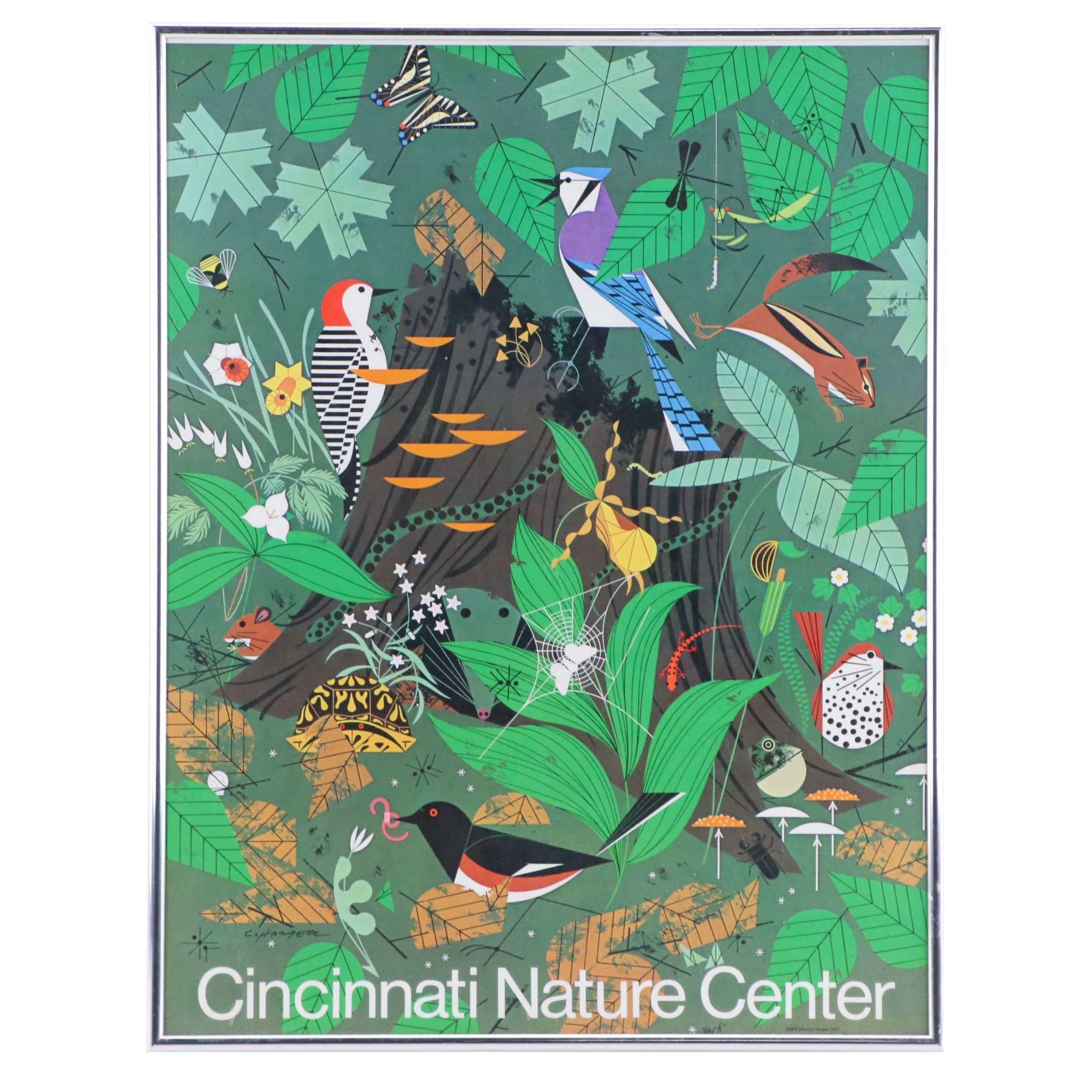 Cincinnati Nature Center Charley Harper Offset Lithograph Poster