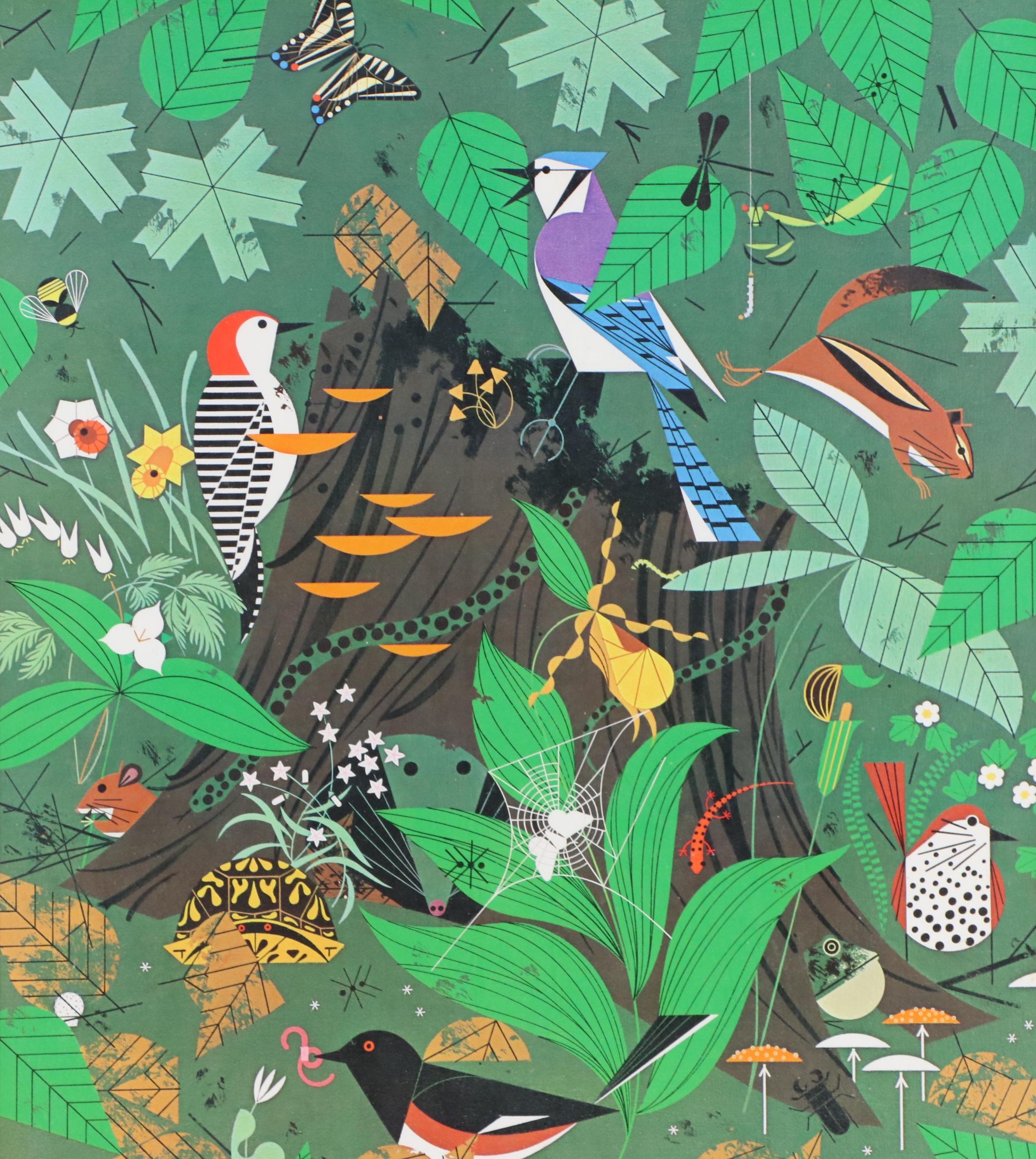 Cincinnati Nature Center Charley Harper Offset Lithograph Poster