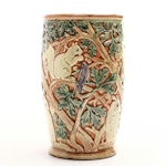 Weller Pottery "Knifewood" Glazed Ceramic Vase, Early 20th Century