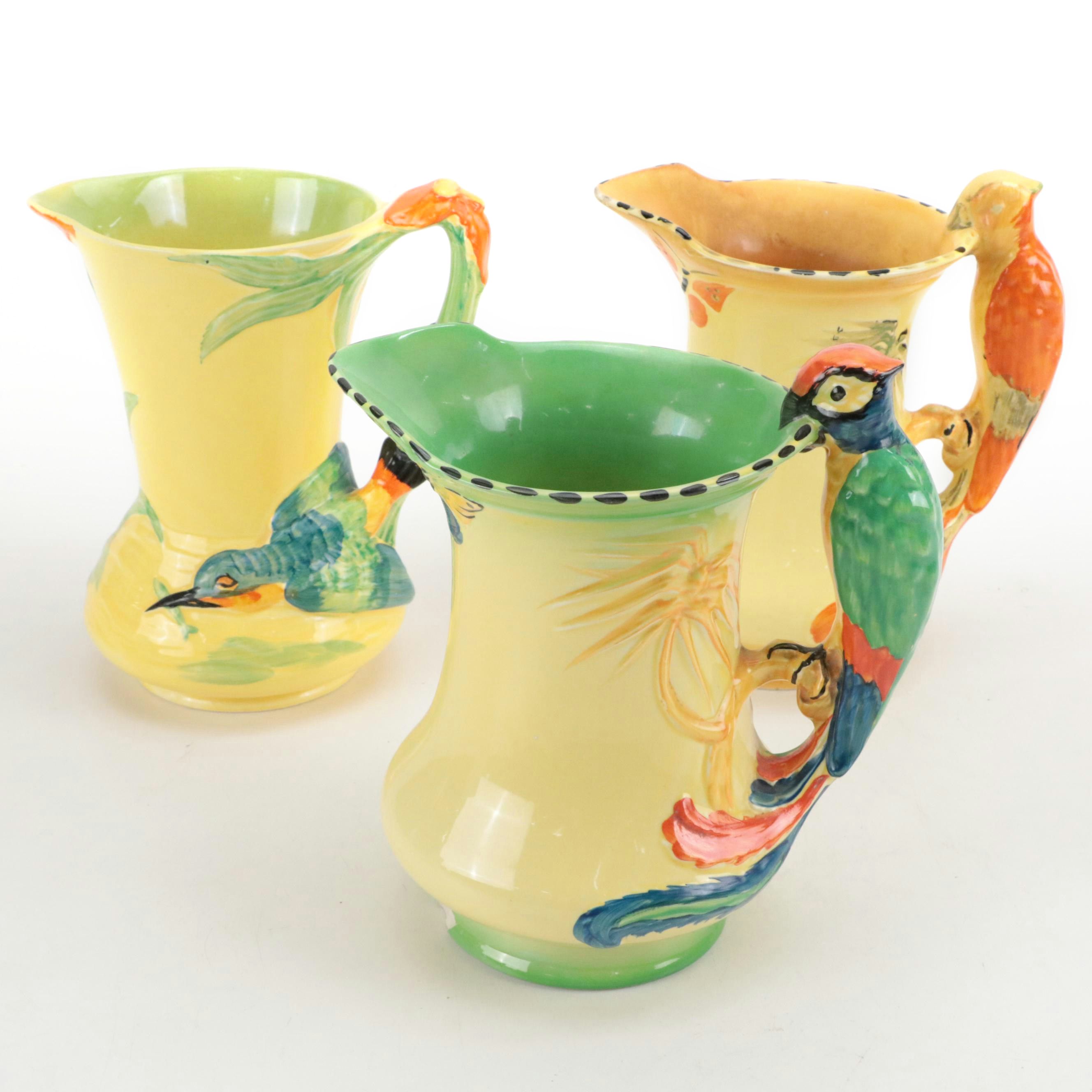 Burgess & Leigh Art Deco Style Burleigh Ware Pitchers, Early to Mid-20th Century