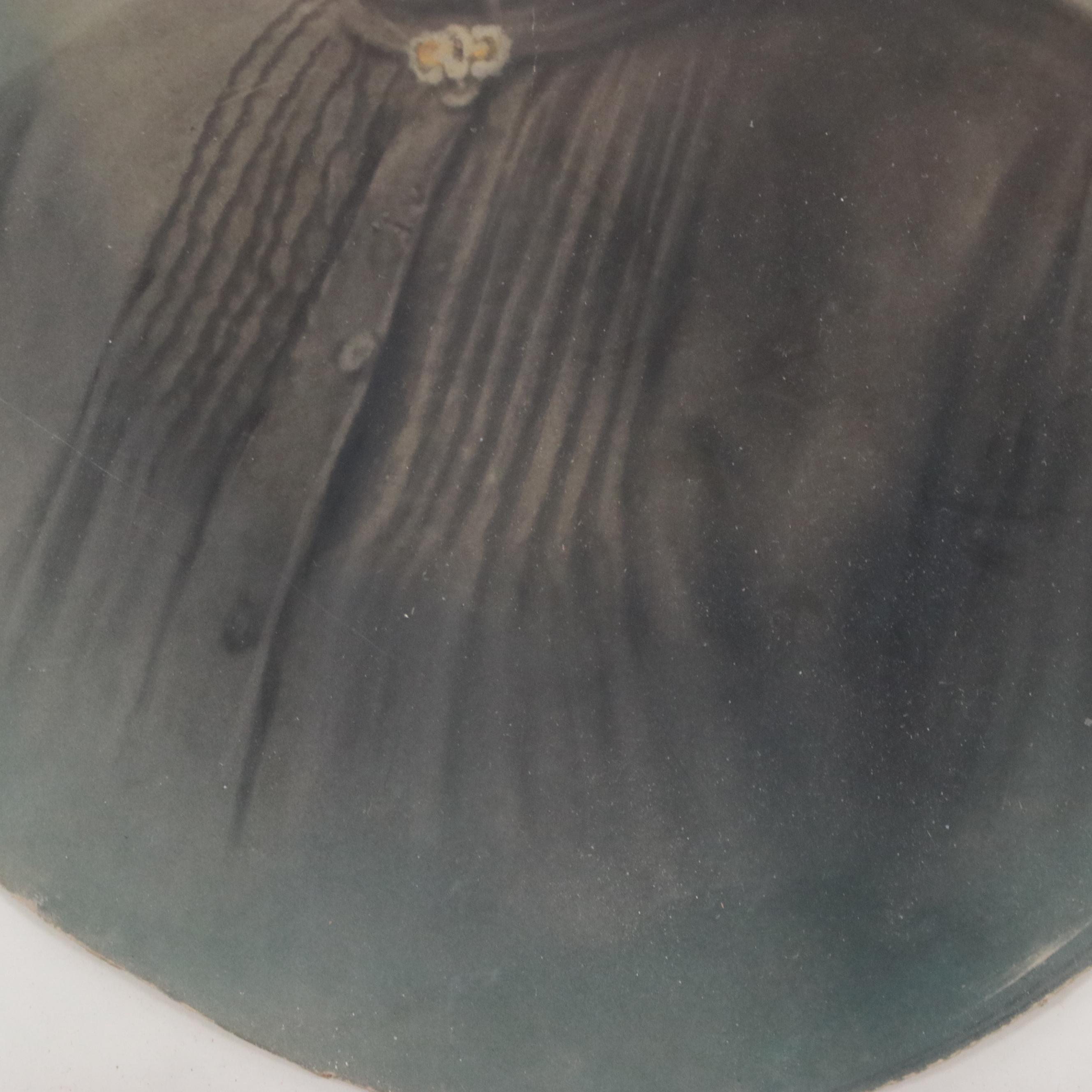 Victorian Crayon Photograph Portrait of Woman, Late 19th/Early 20th Century