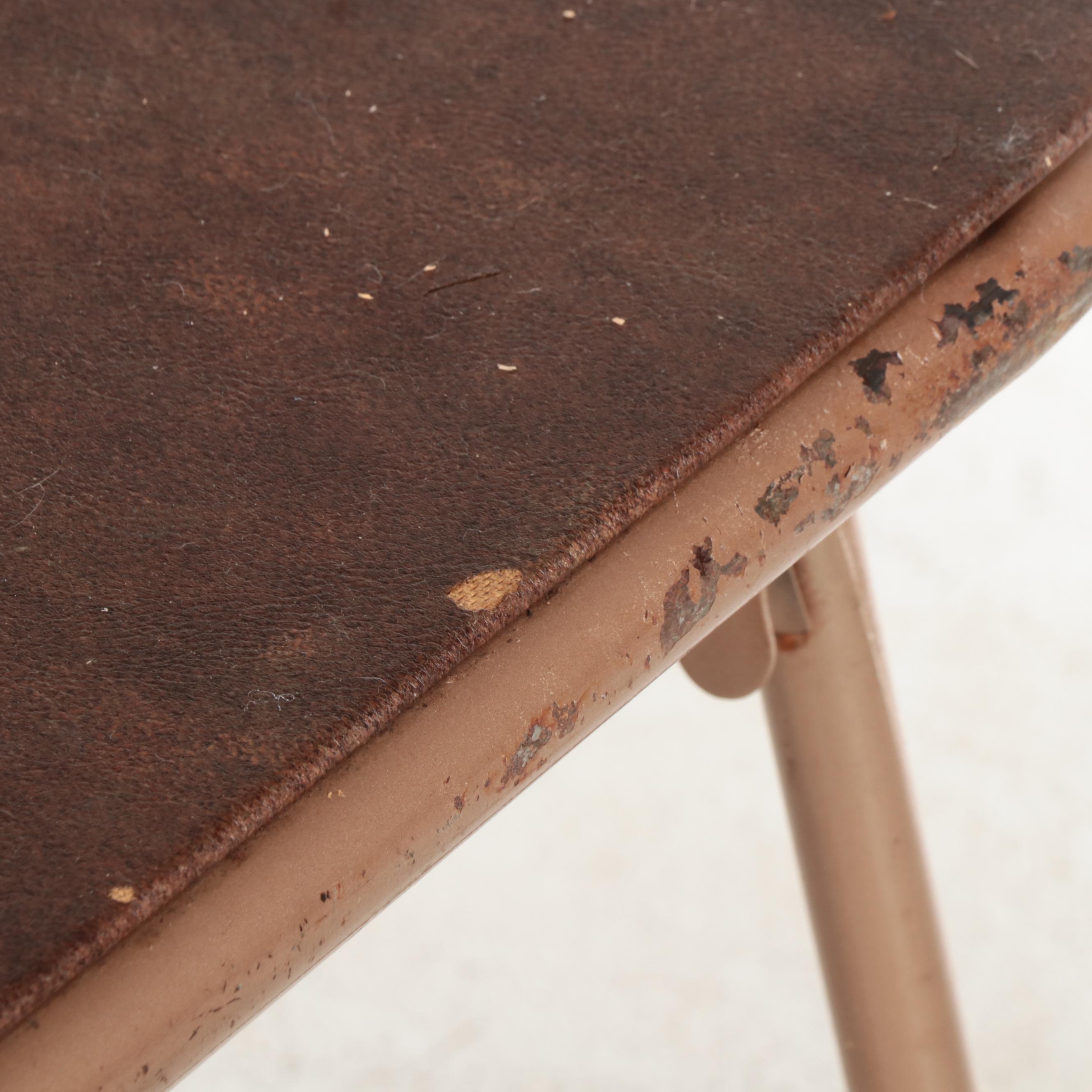 Five-Piece Cosco Powder-Coated Steel and Vinyl Folding Table and Chair Set