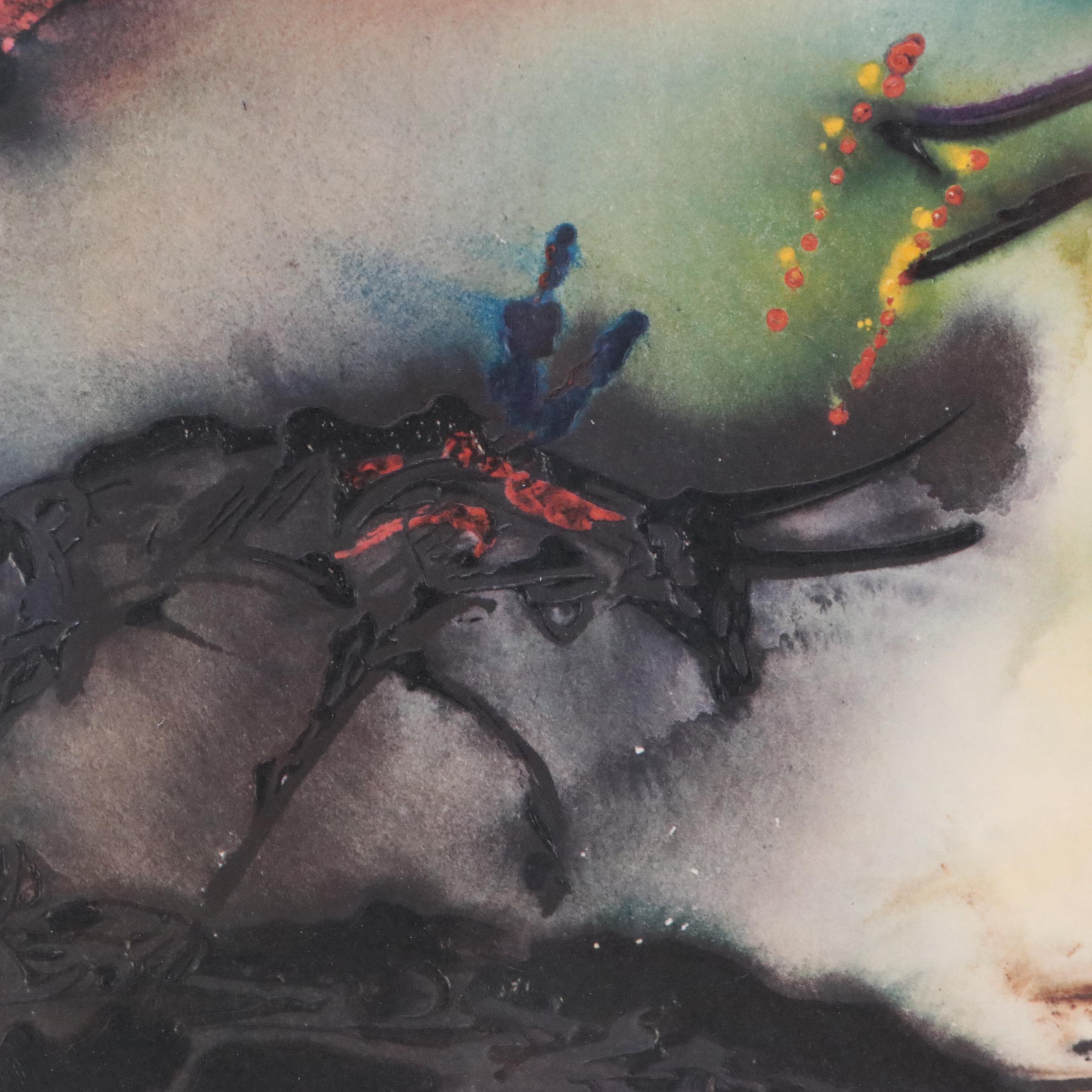 Salvador Dalí Embossed Collotype "Tauromachie (Bullfight II) #4"