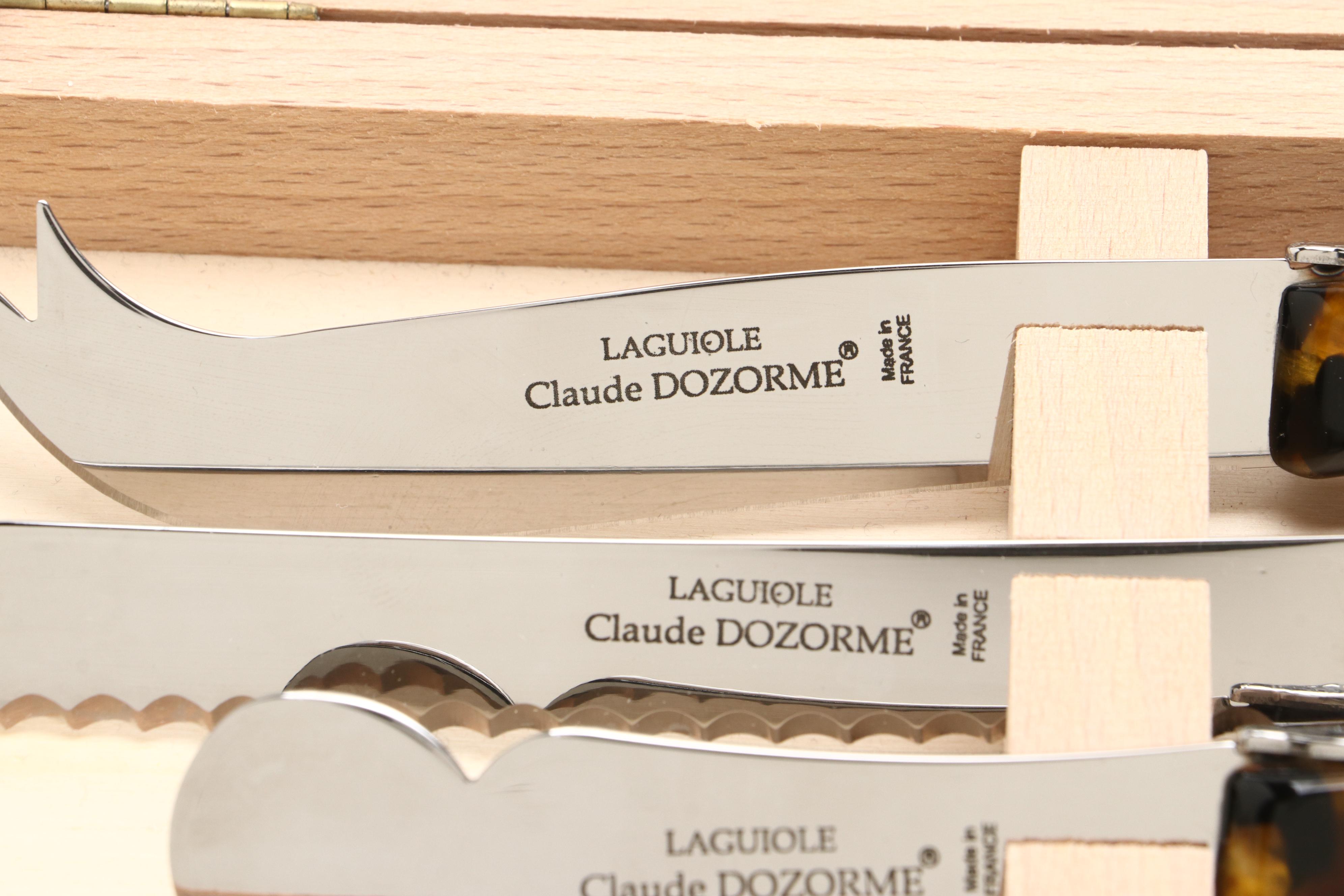 Laguiole Acrylic Handled Breakfast Set and Reed & Barton Steak Knives