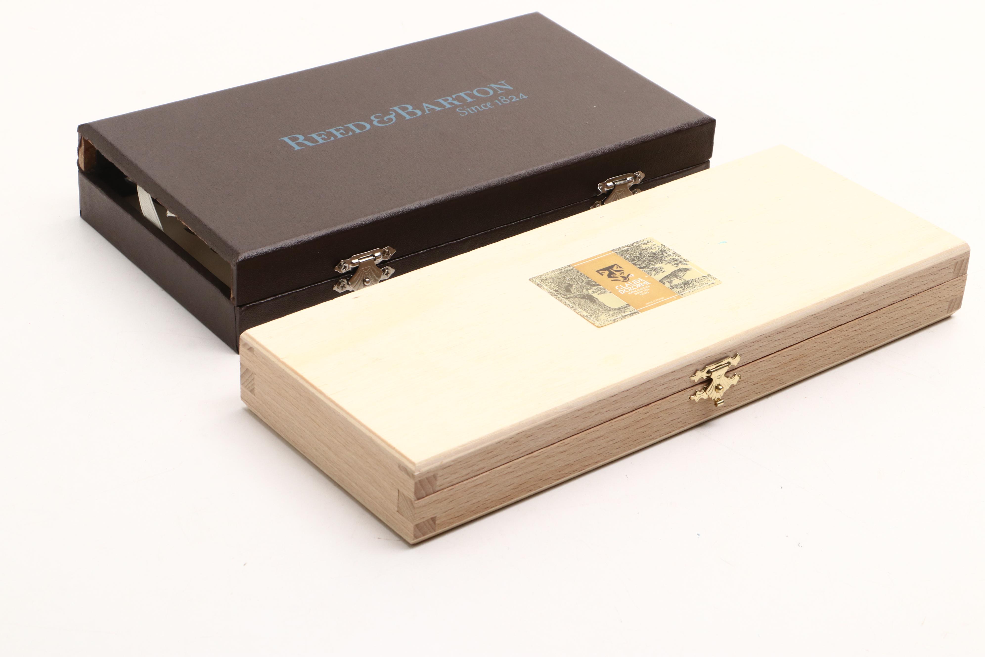 Laguiole Acrylic Handled Breakfast Set and Reed & Barton Steak Knives