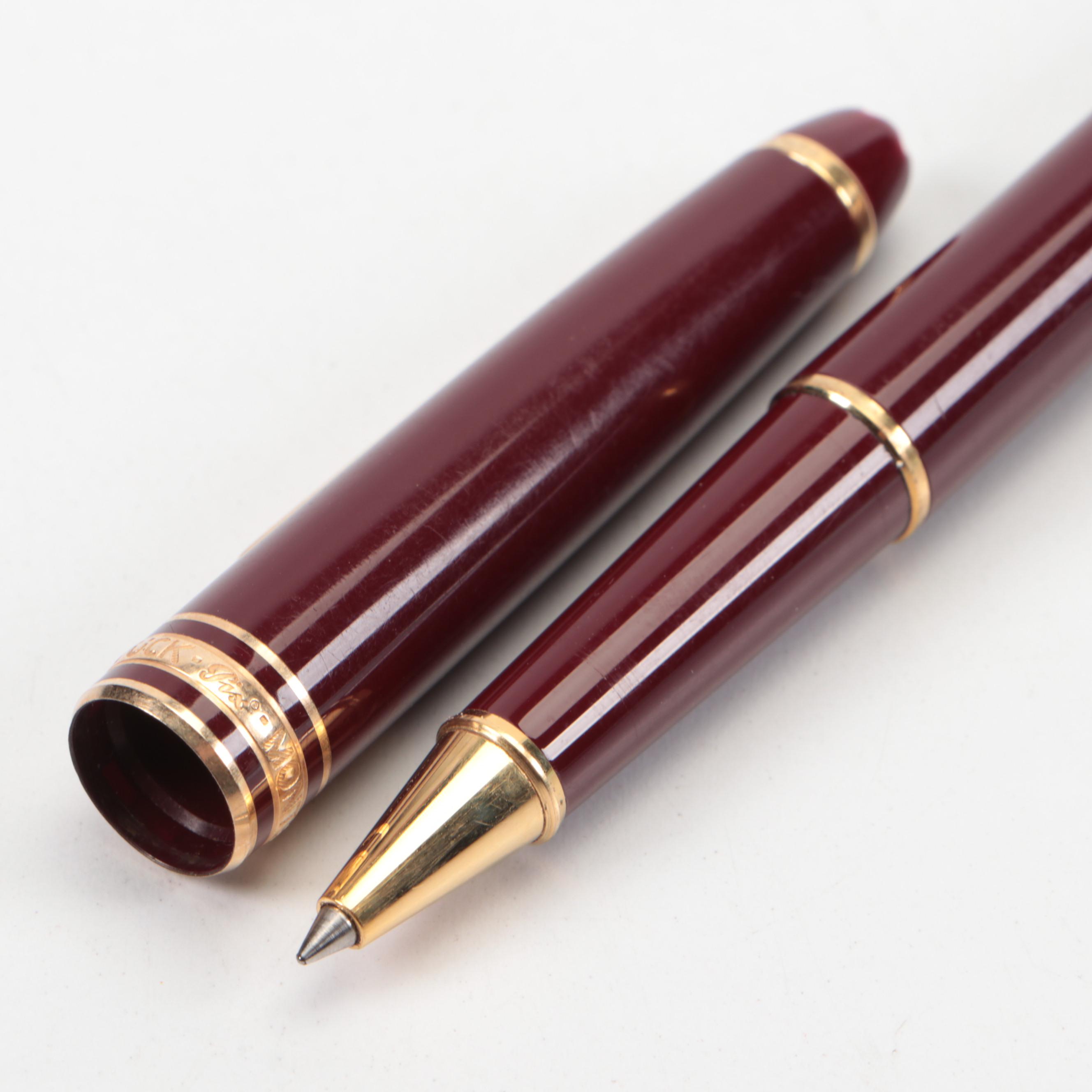 Montblanc Meisterstuck Rollerball Pen and Refill with Moleskine Notebook